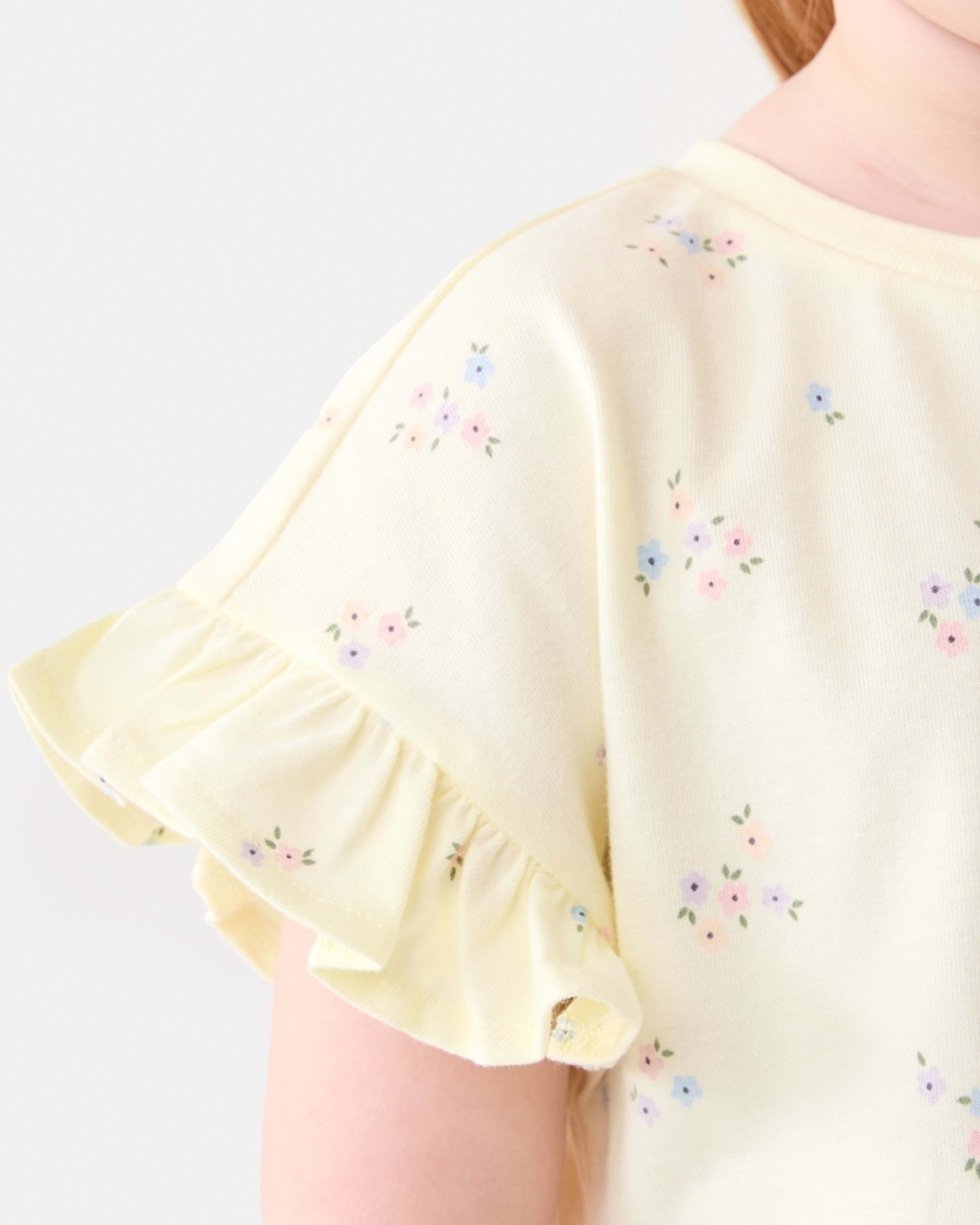 4 Jersey Dress BLUSH BLOOMS FLORALS SORBET, 4 of 7