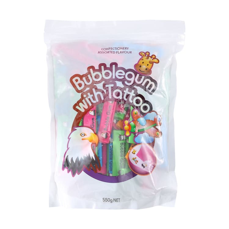 Bubblegum with Tattoo 550g Kmart