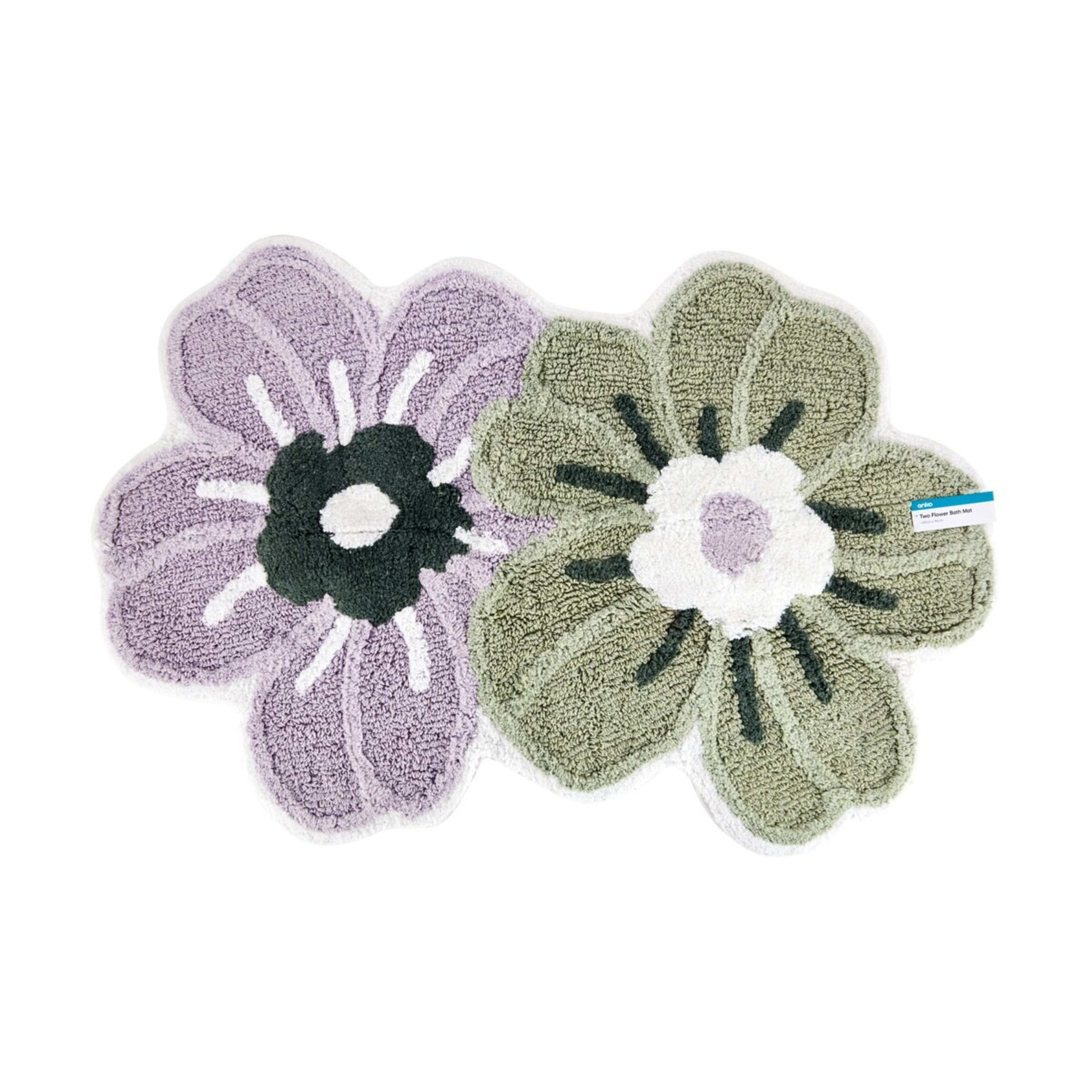 5 Two Flower Bath Mat, 5 of 5
