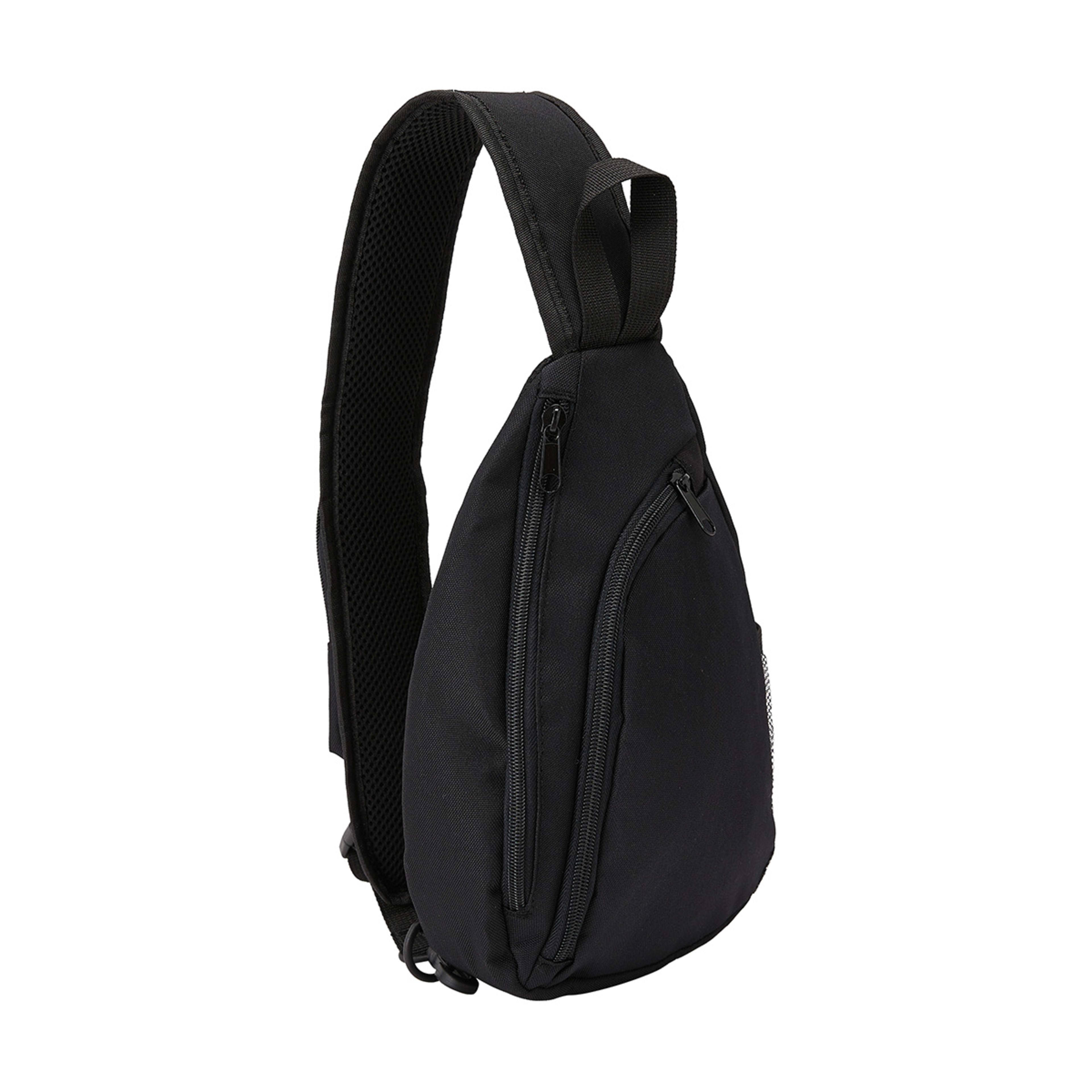 Travel Crossbody Teardrop Shape Bag - Black - Kmart NZ