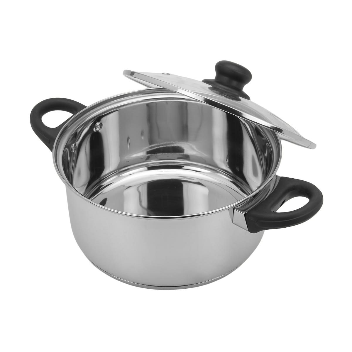 24cm Stainless Steel Casserole Dish with Lid Kmart NZ
