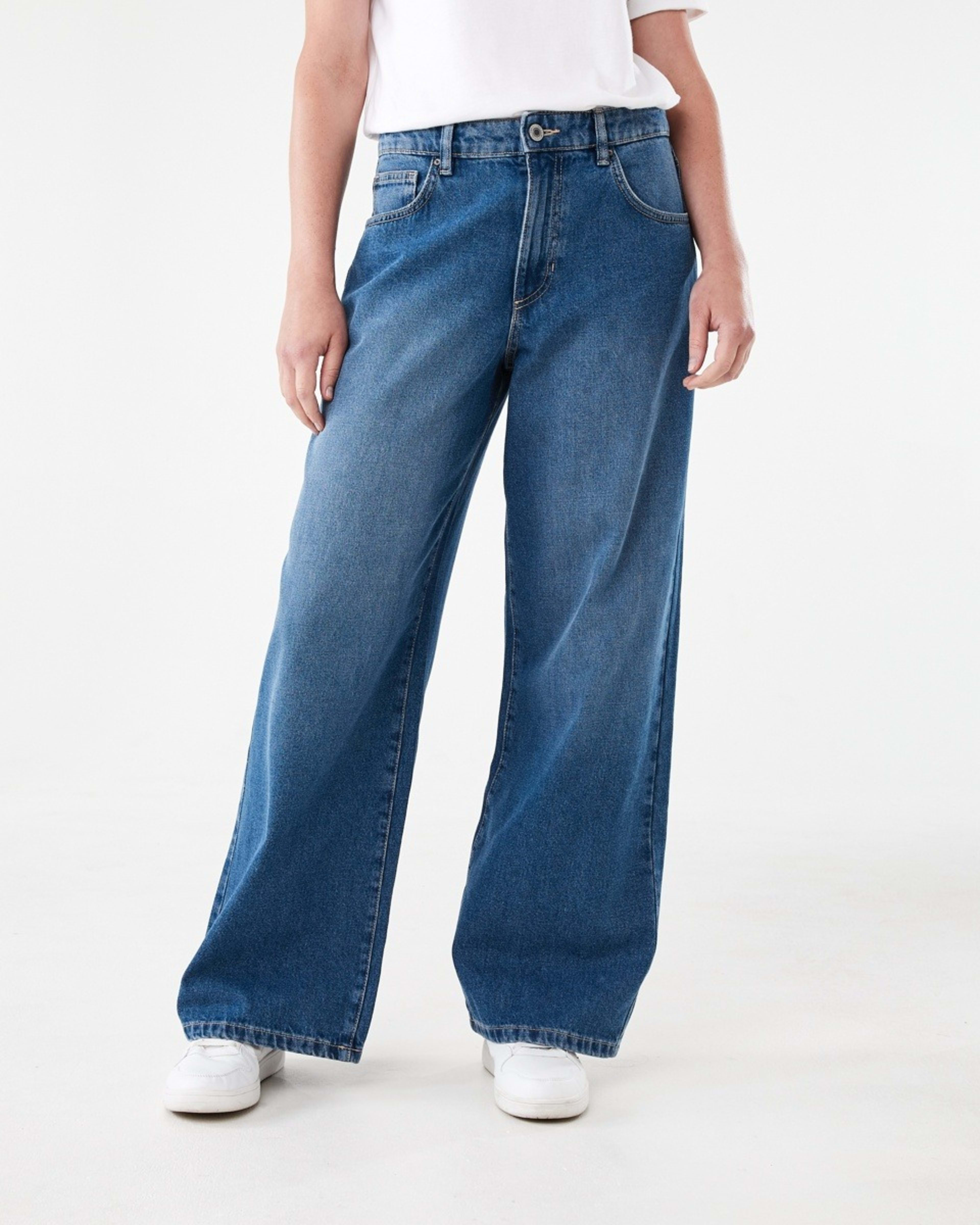 1 Wide Leg Jeans MID WASH, 1 of 6