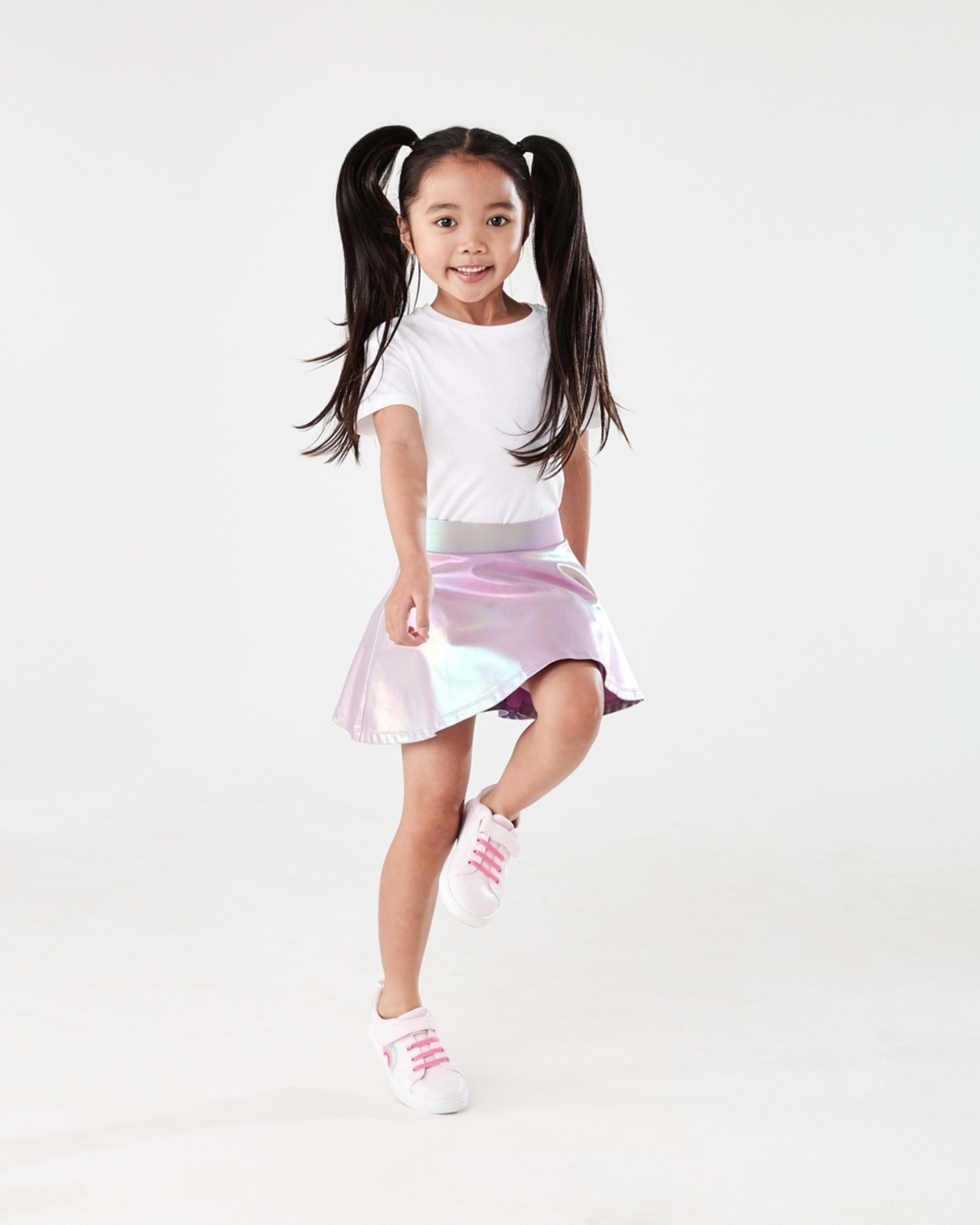 5 Metallic Skort PASTEL LILAC RAINBOW METALLIC, 5 of 6