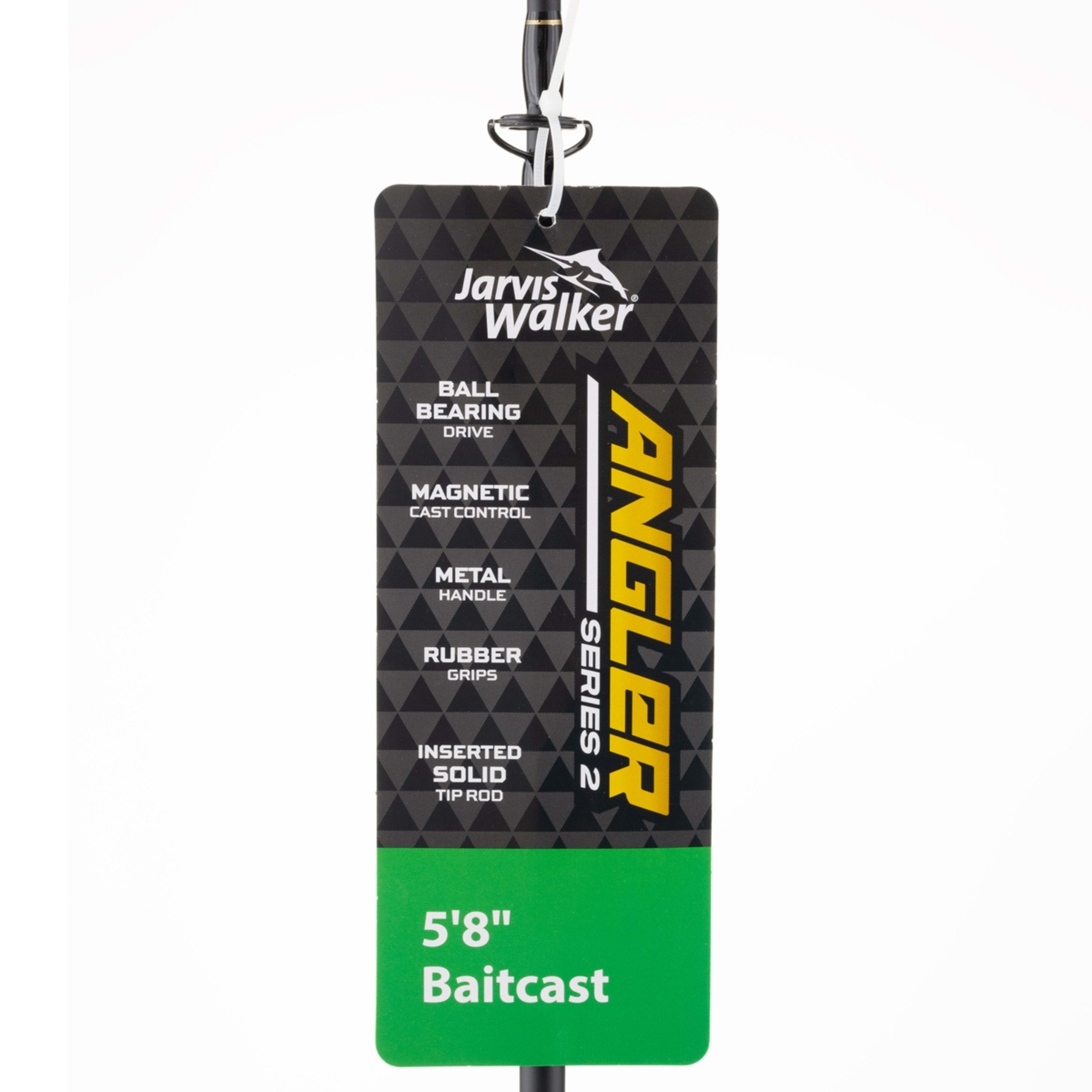 Jarvis Walker Angler Series 2 Baitcaster Combo 5.8ft., Black and Grey