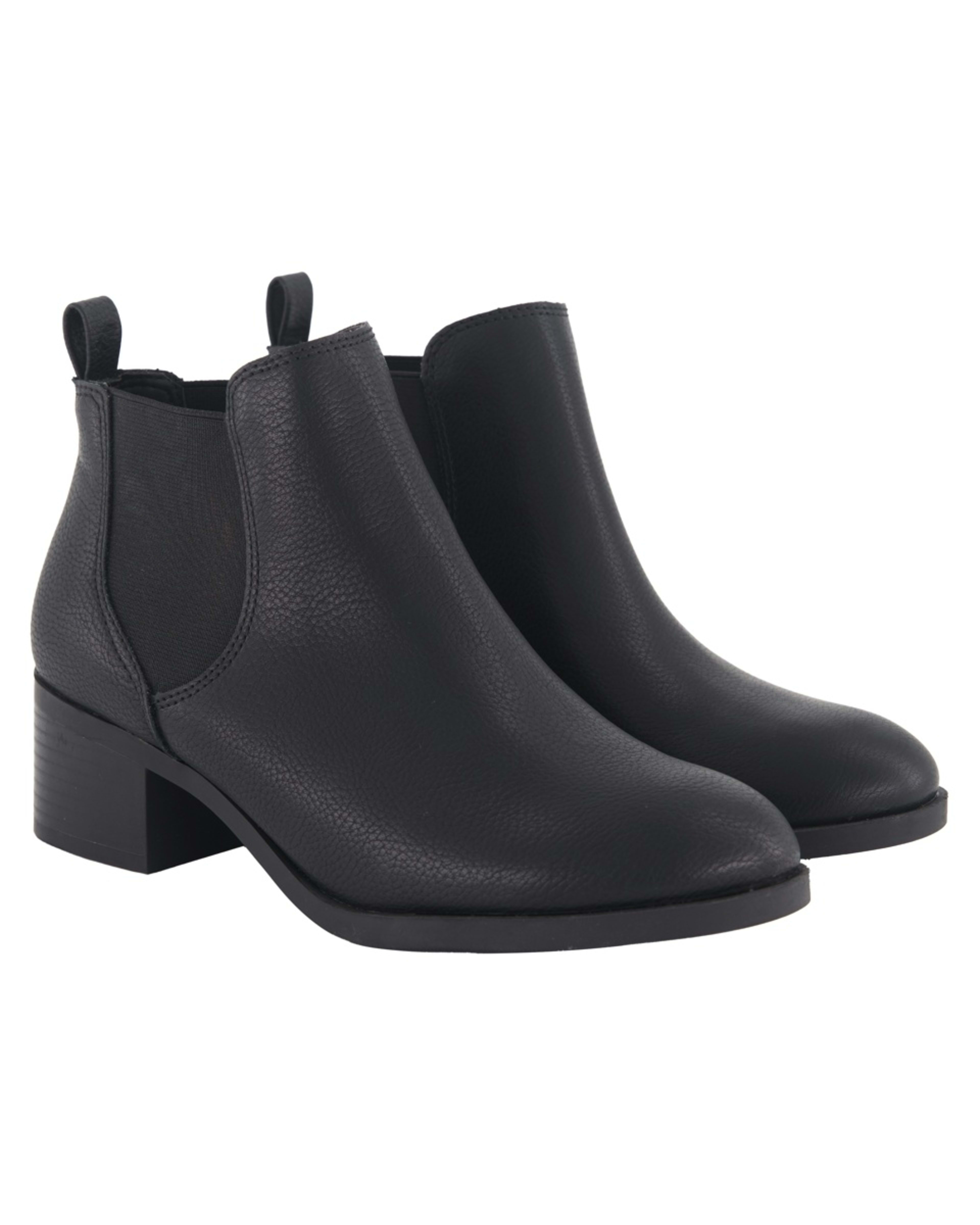4 Mid Block Heel Boots Black, 4 of 4
