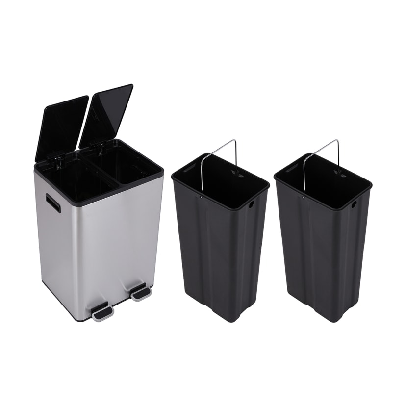40L Stainless Steel Recycle Bin Kmart