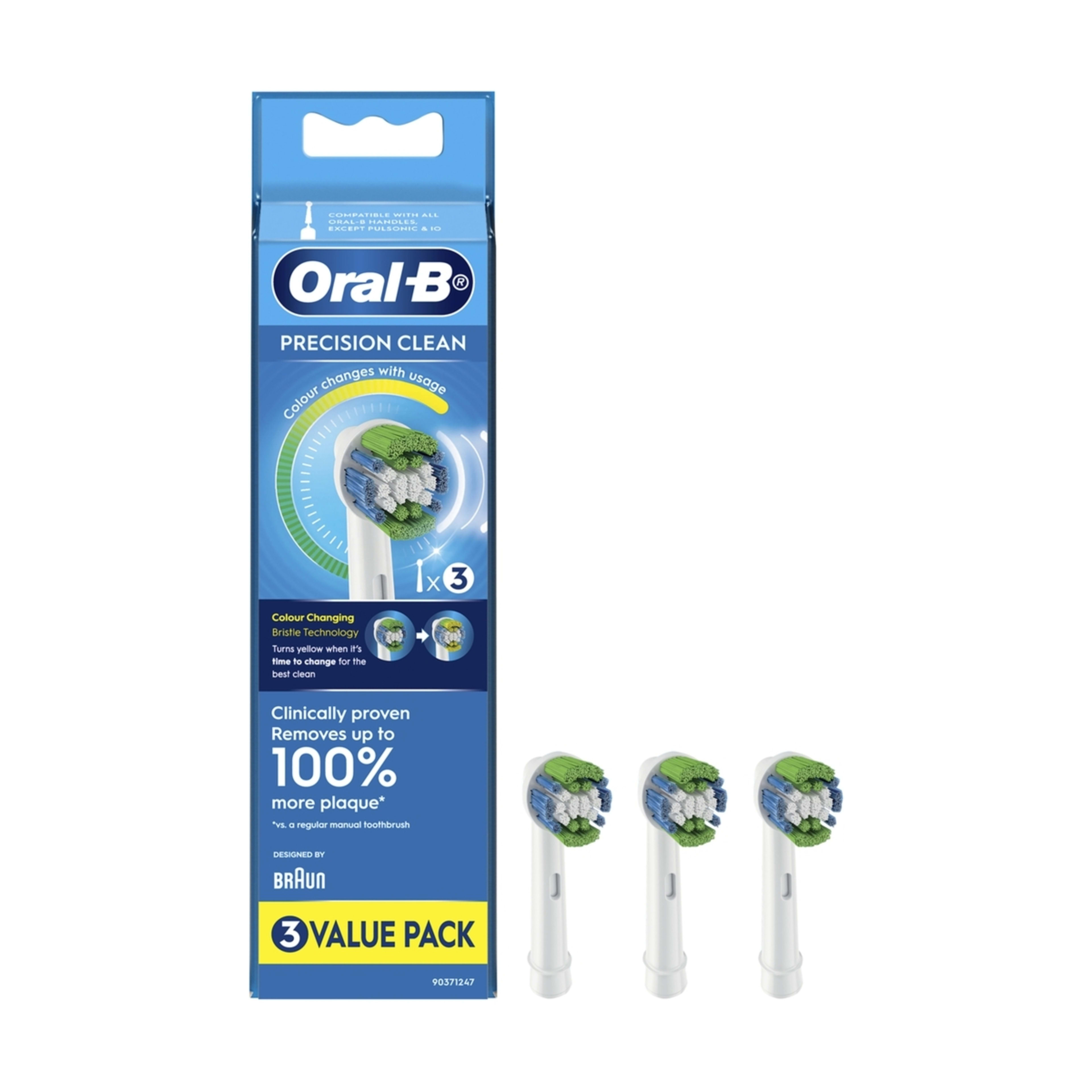 OralB 3 Pack Precision Clean Brush Heads Kmart