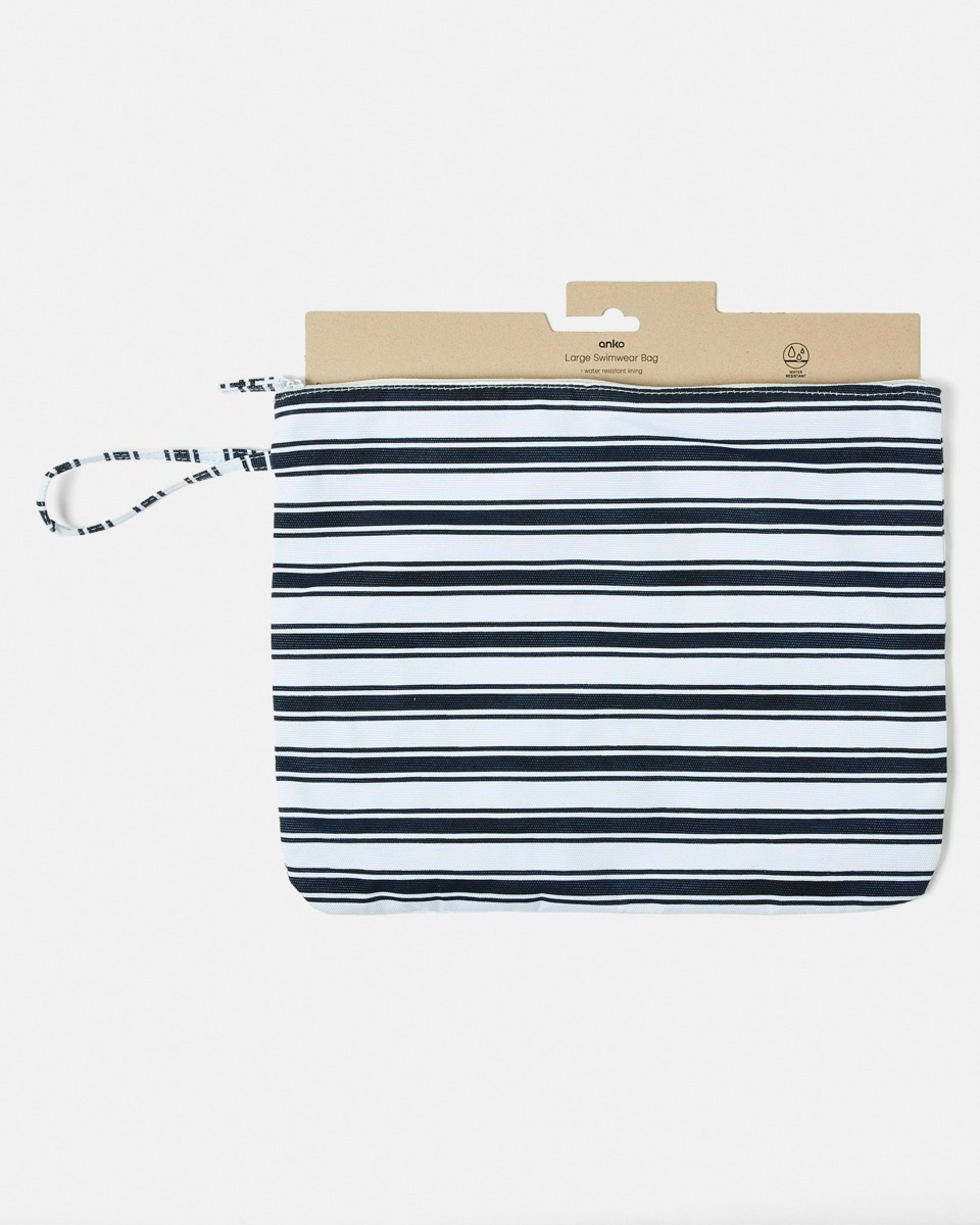 4 PU Large Tote Bag NAVY STRIPE NAVY BLAZER, 4 of 4