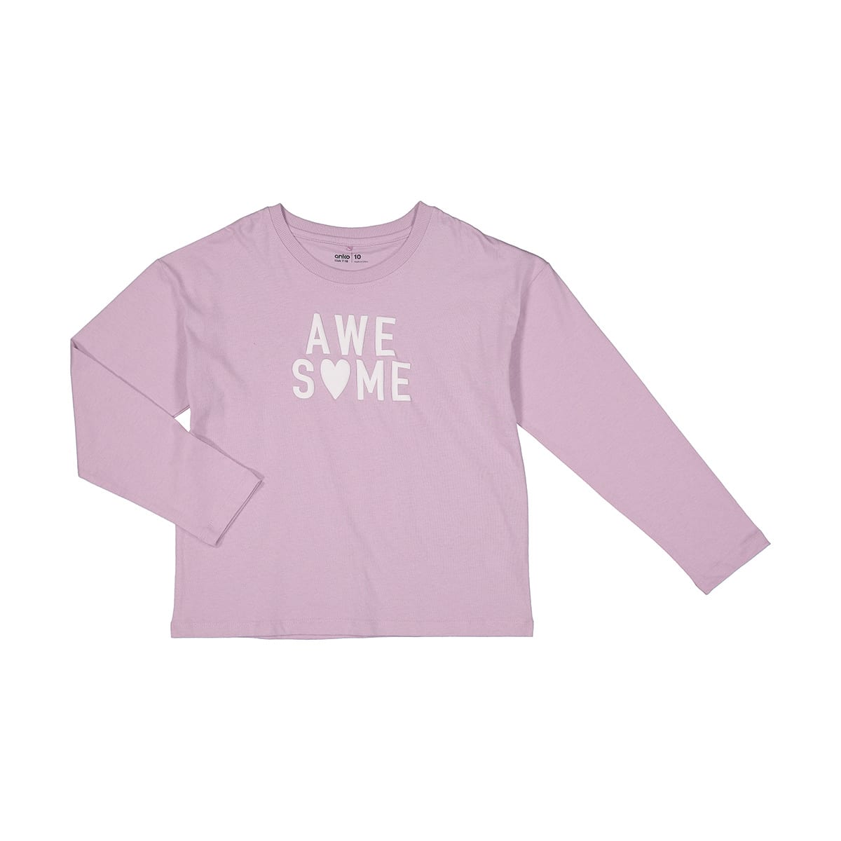 Long Sleeve Puff Print T-shirt - Kmart