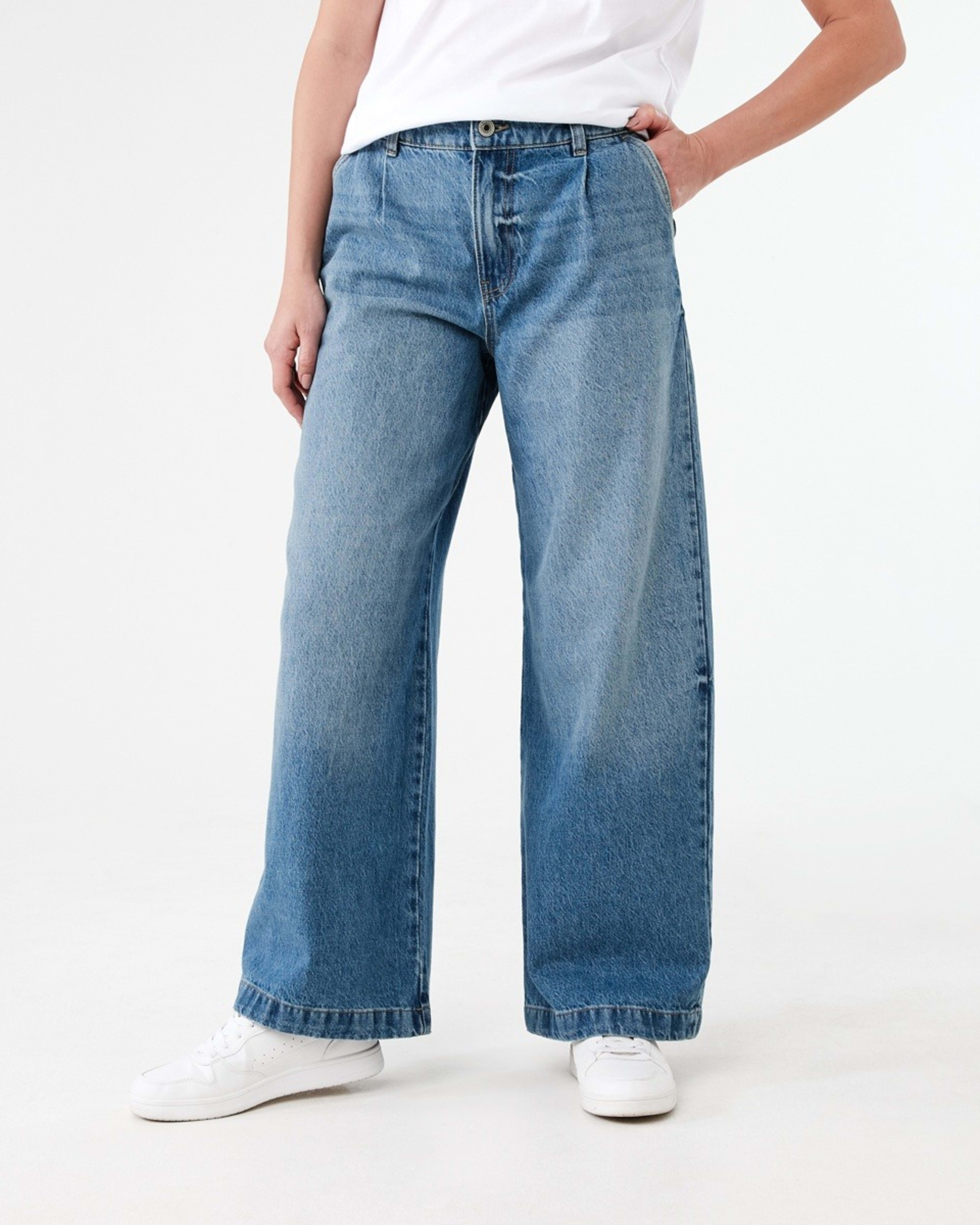 1 Pleat Front Jeans MID WASH, 1 of 6