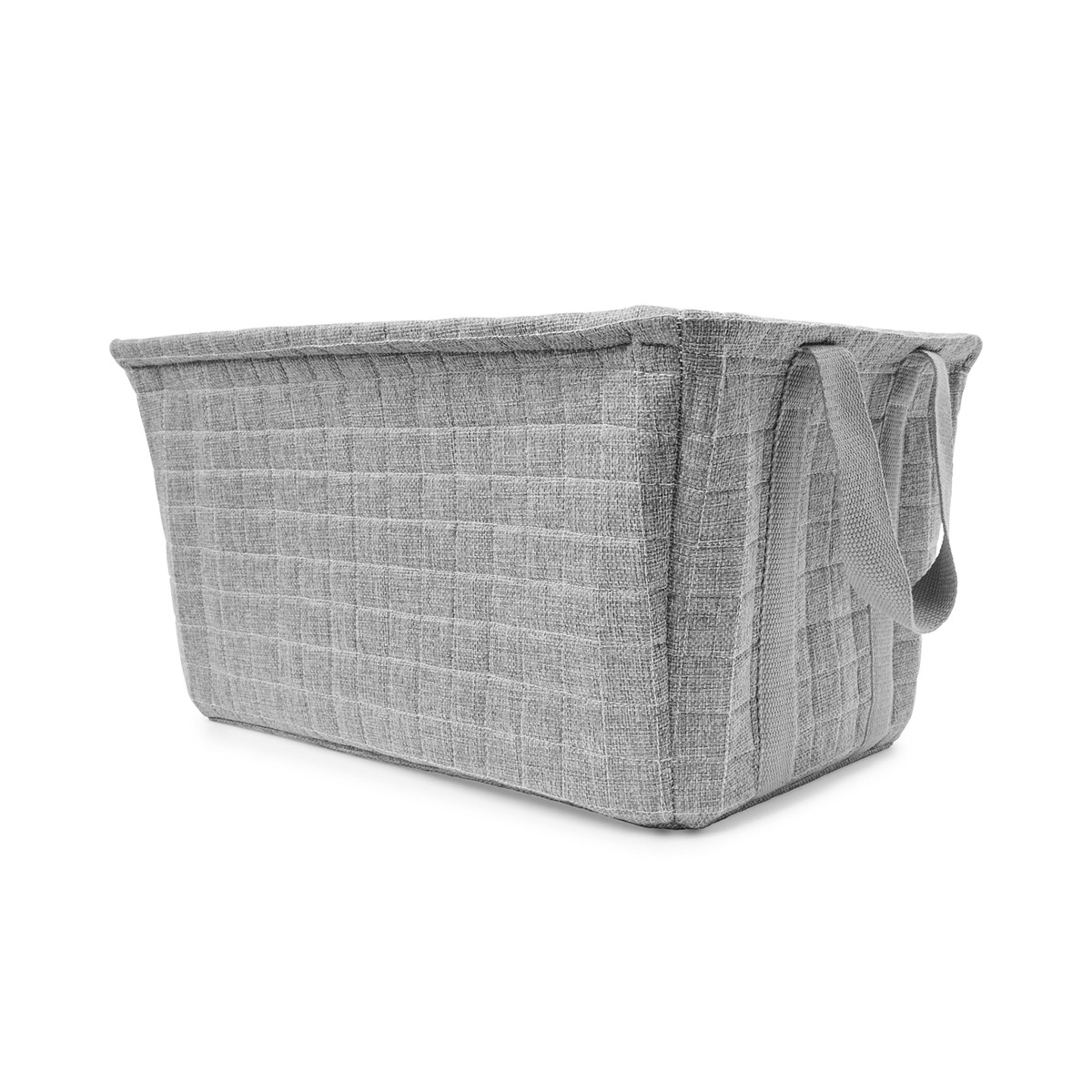 5 Rectangle Quilted Basket - Charcoal, 5 of 7