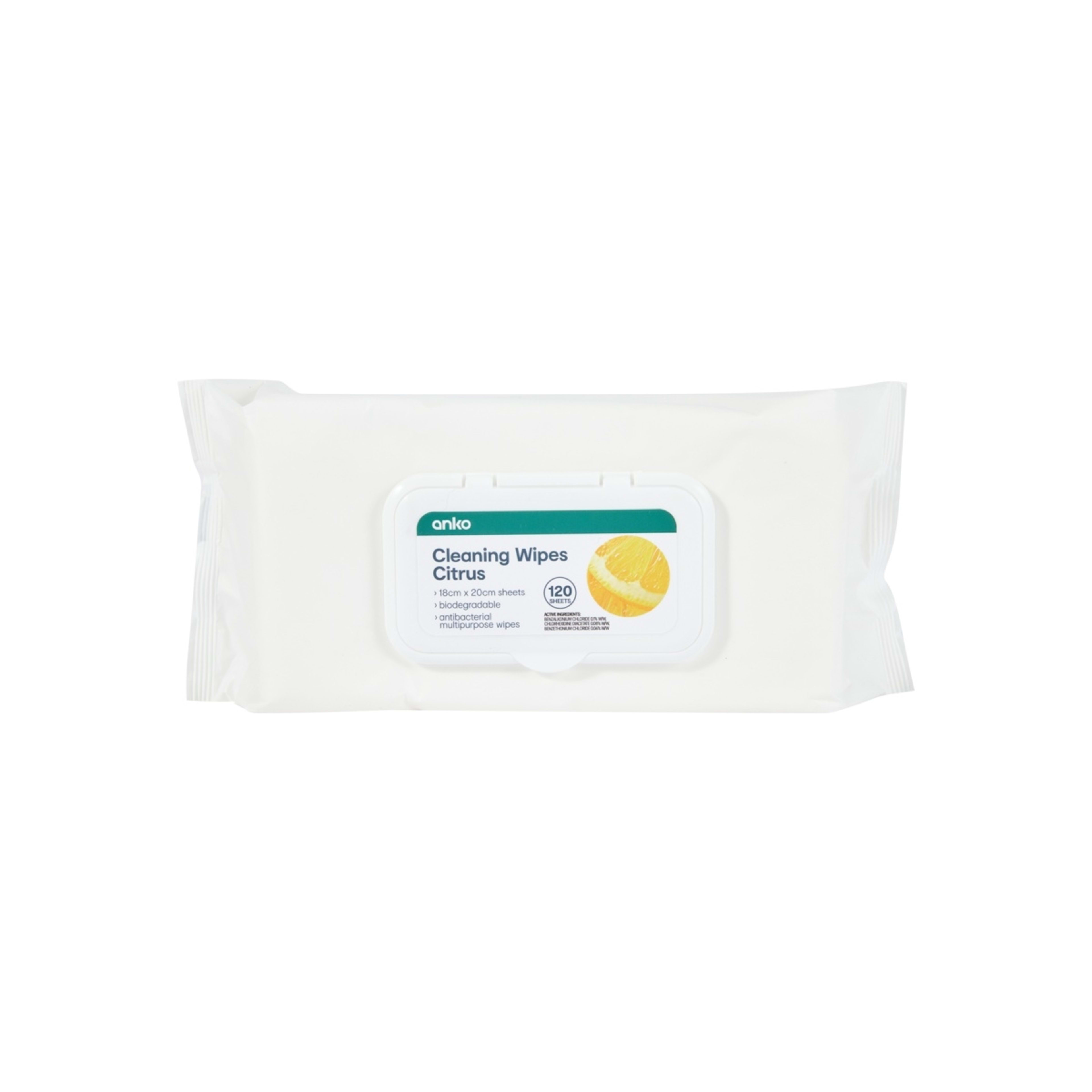 1 120 Pack Cleaning Wipes - Citrus, 1 of 3