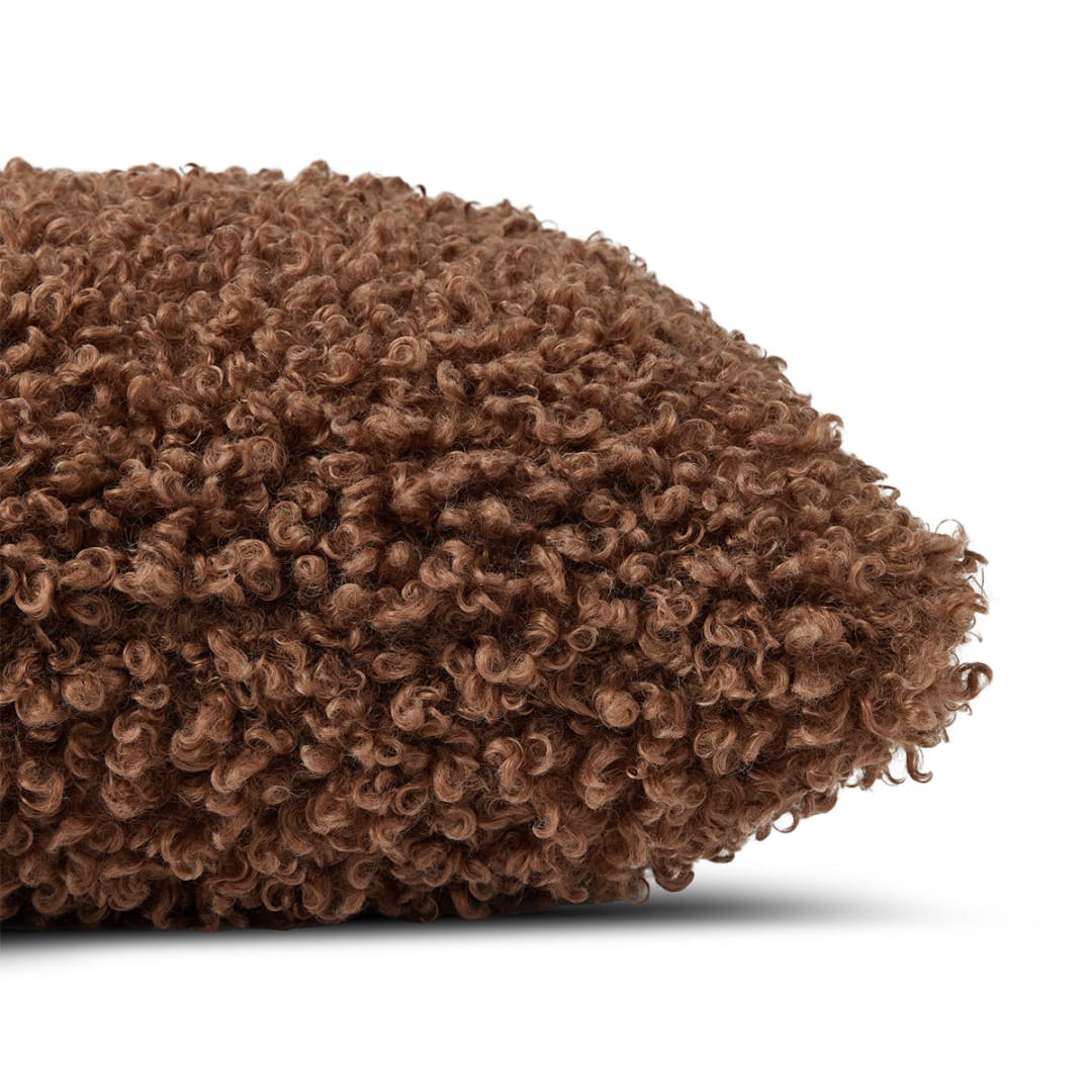 43cm Felix Boucle Cushion Tan Kmart