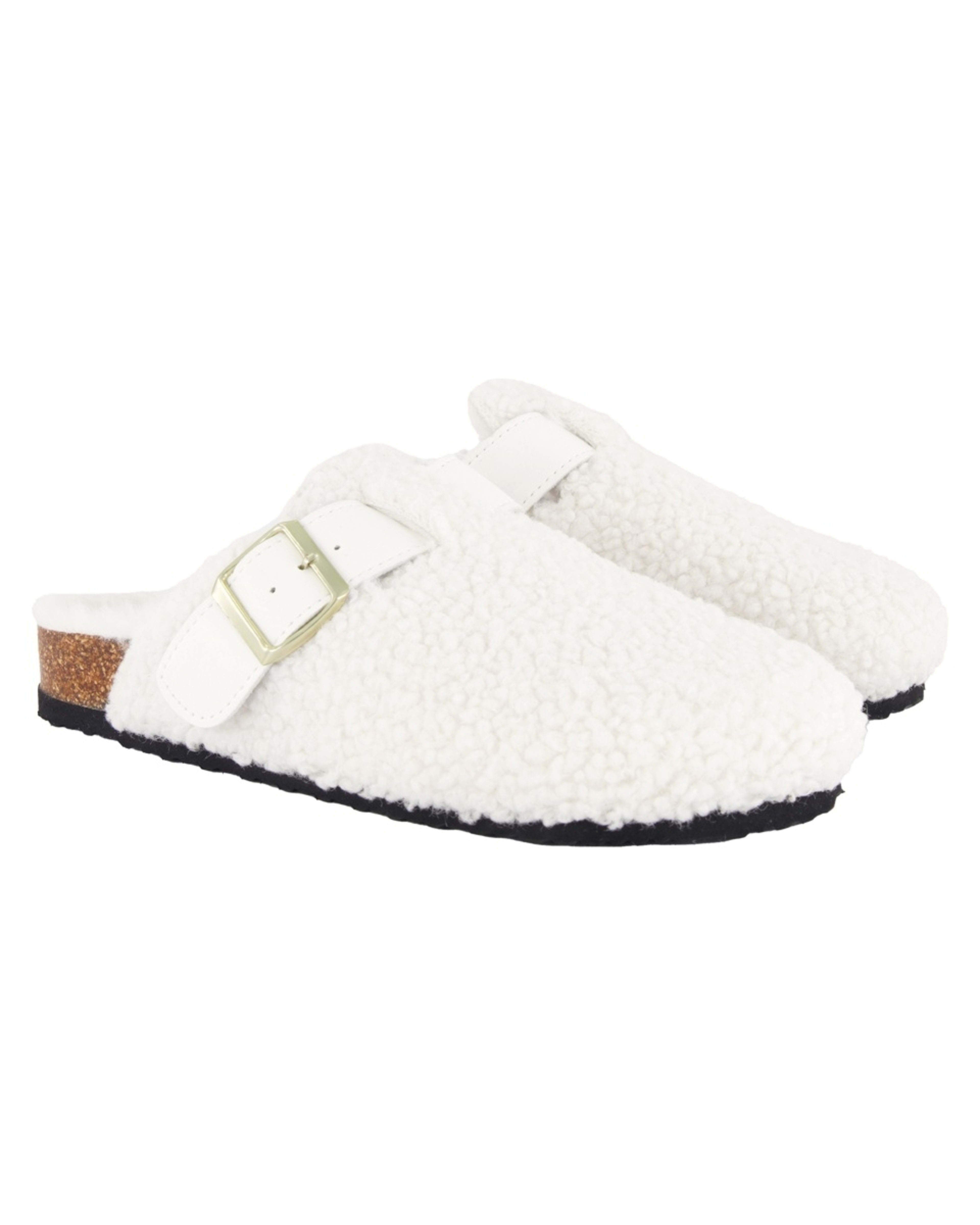 3 Furlined Footbed Clog Slides Snw White, 3 of 3