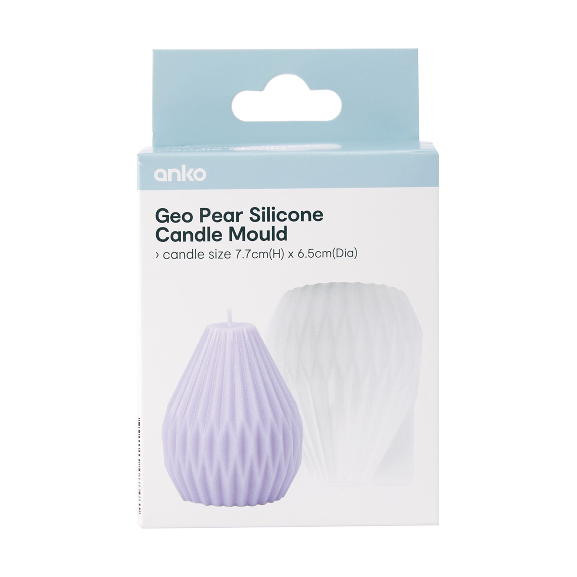 Geo Pear Silicone Candle Mould Kmart