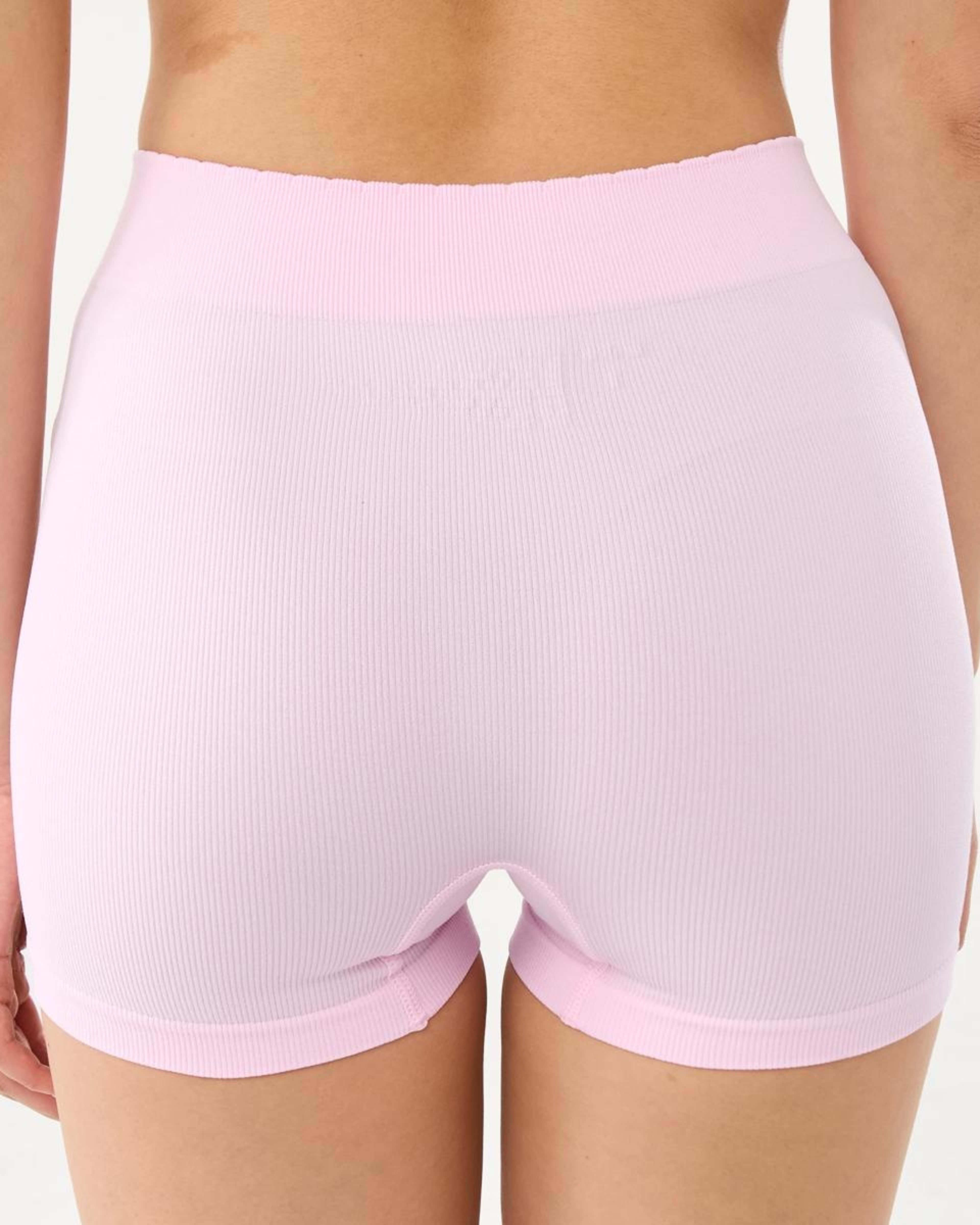 5 3 Pack Seamfree Rib Boyleg Shorties BERRY, WHITE, PINK LADY, 5 of 6