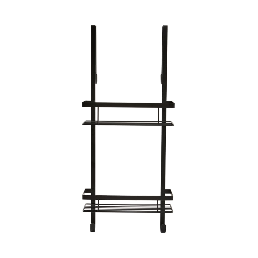 2 Tier Over Door Shower Caddy Black Kmart