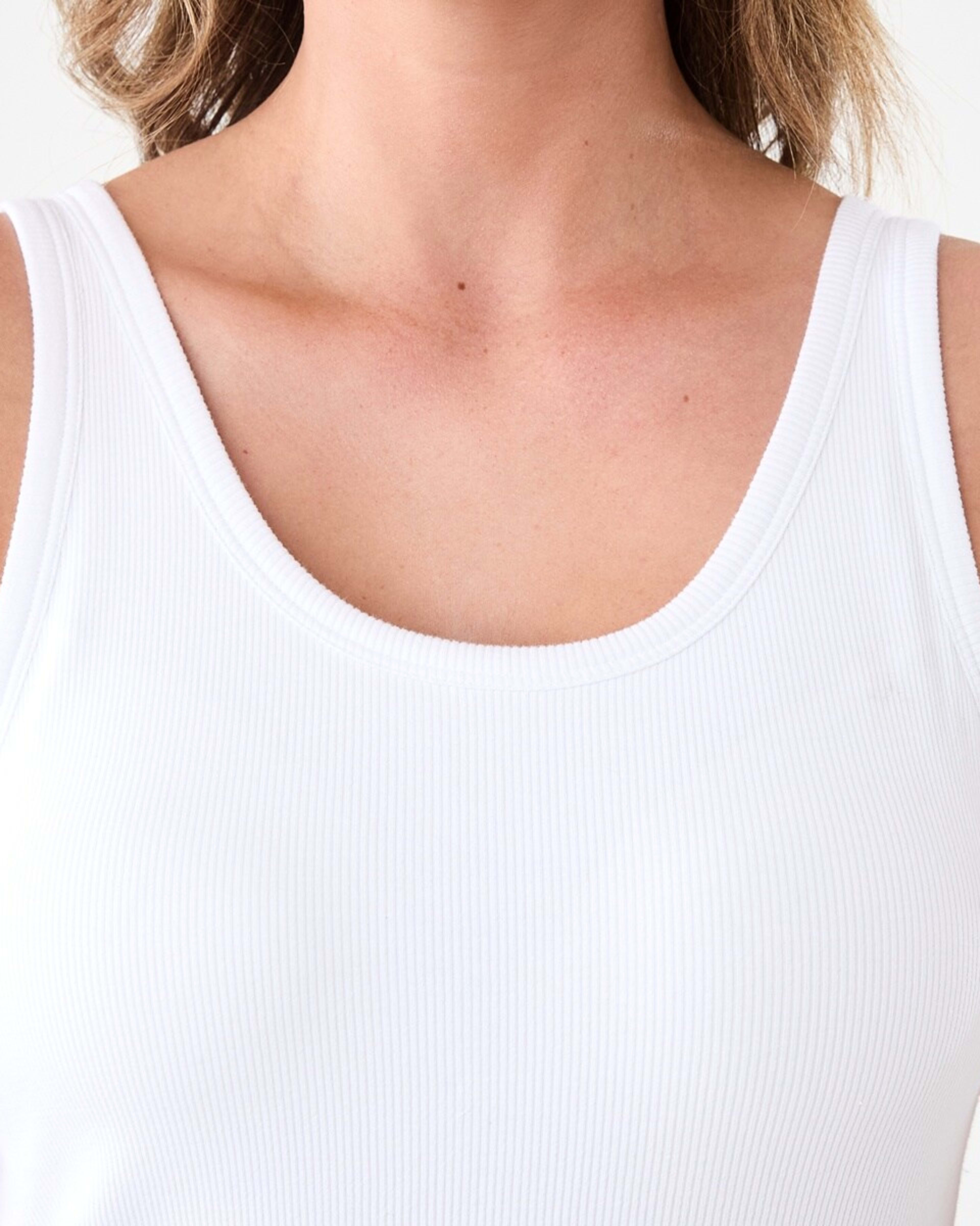 5 Shelf Bra Tank Top WHITE, 5 of 5