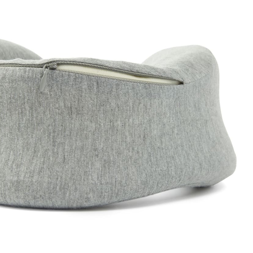 Roll Up Travel Pillow Memory Foam Grey Kmart