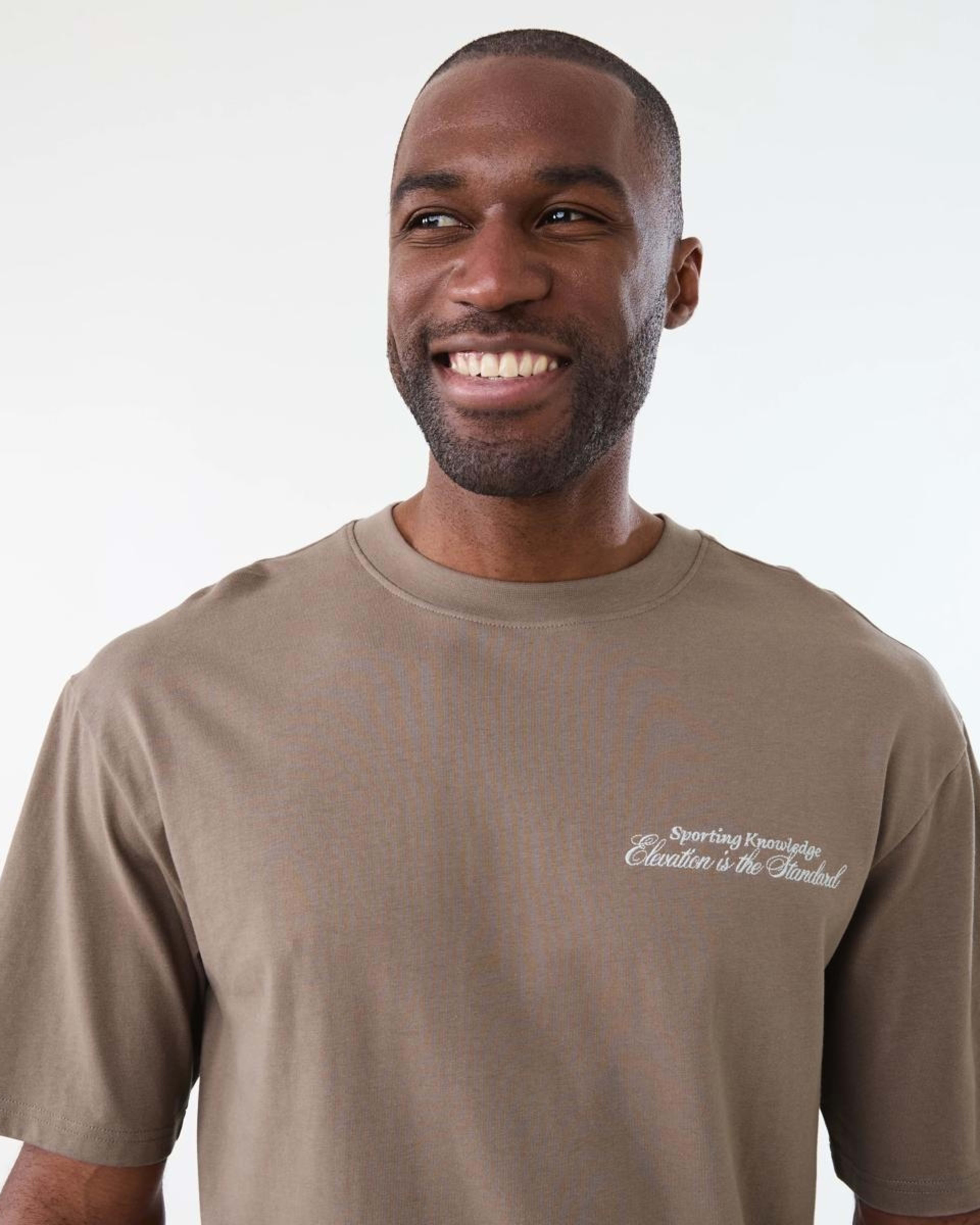4 Oversized Print T-shirt DRIFT BROWN, 4 of 6