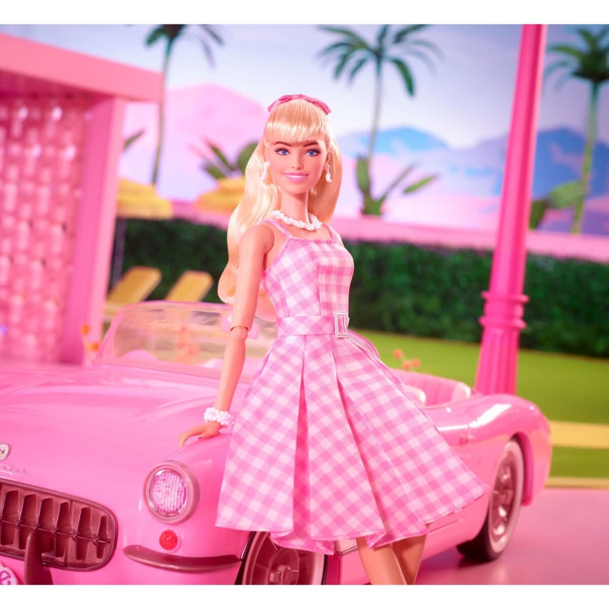 Barbie The Movie: Barbie Doll In Pink Gingham Dress - Kmart