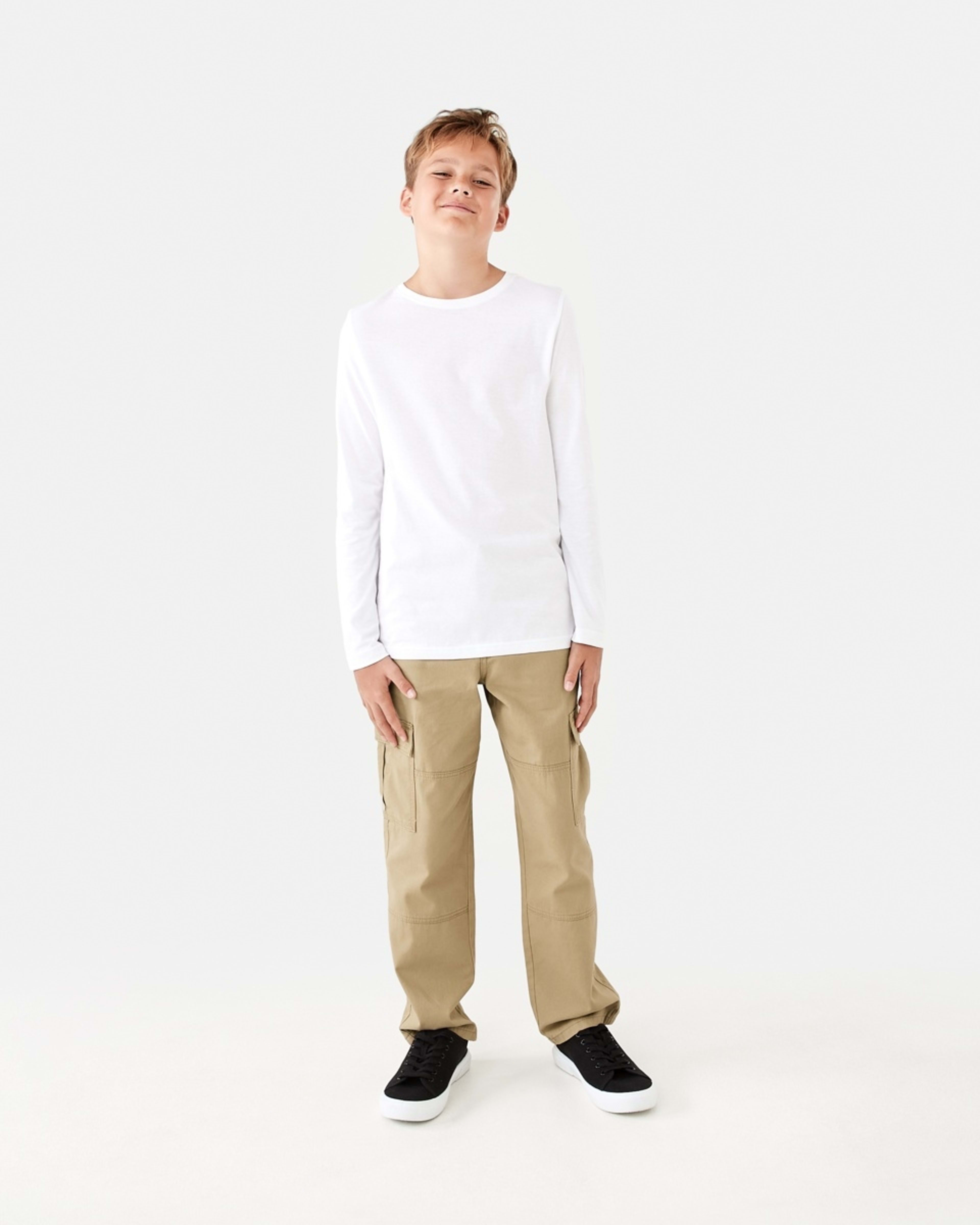 6 Fixed Waist Cargo Pants Cornstalk, 6 of 9