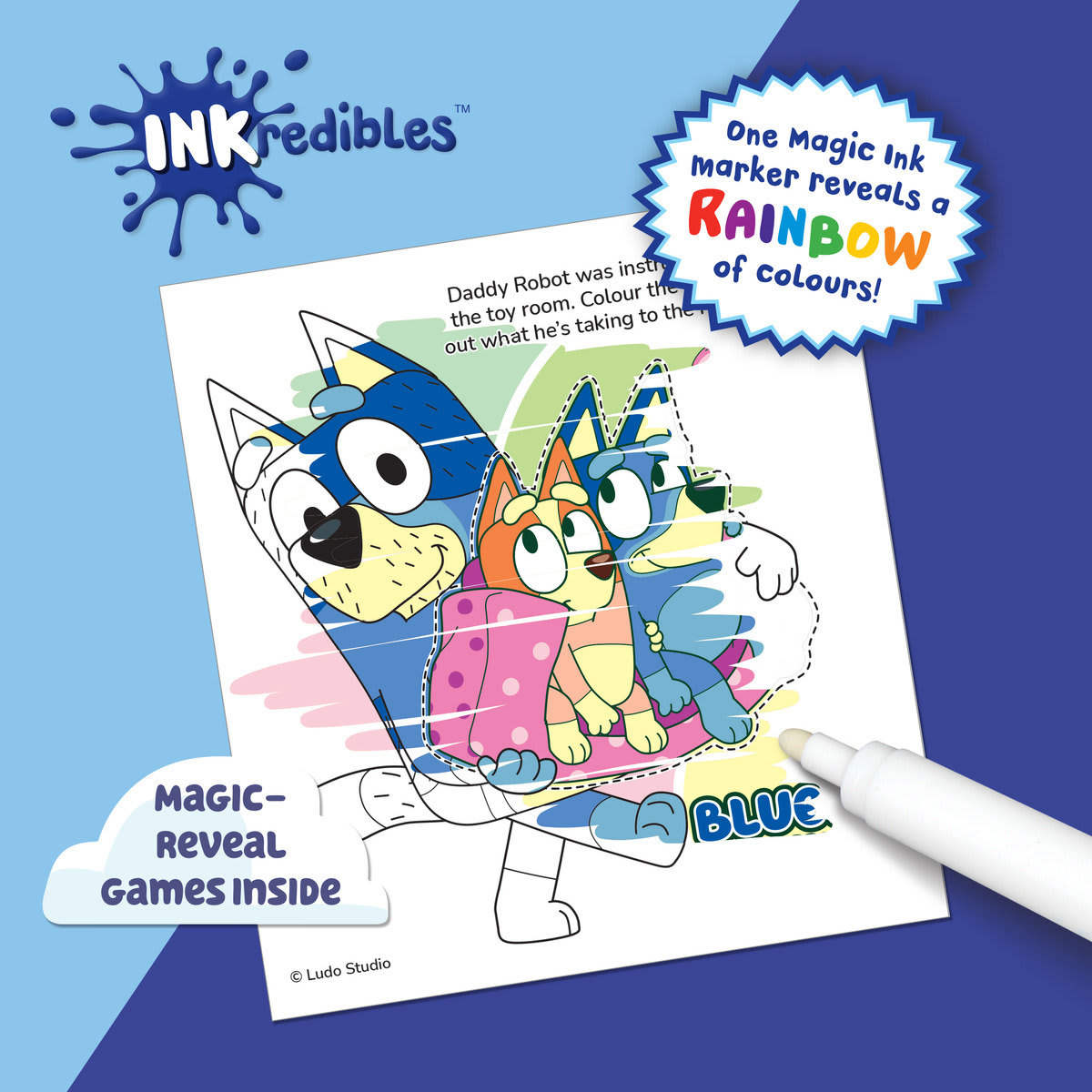 INKredibles Bluey Magic Ink Pictures! - Book - Kmart