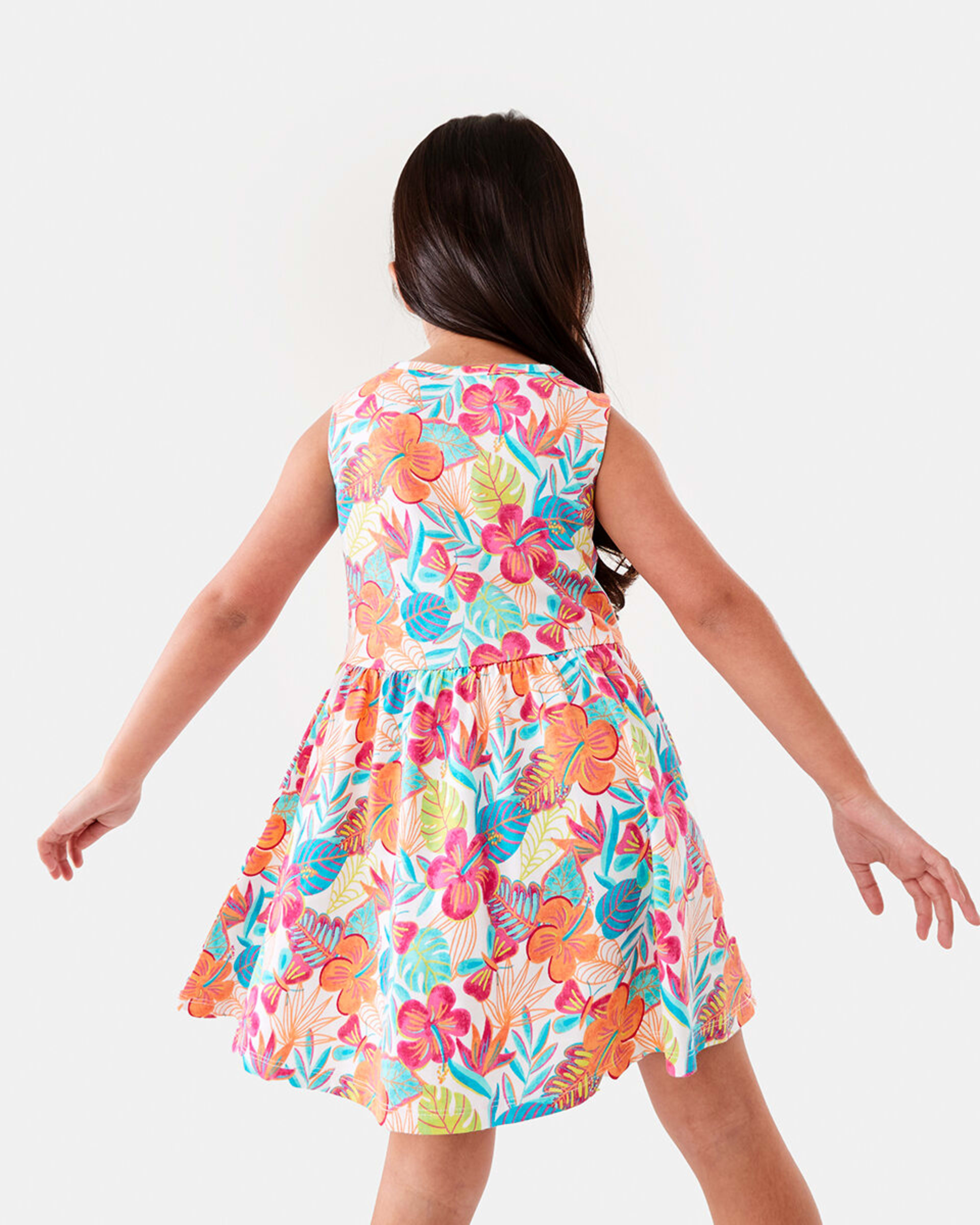 2 Jersey Dress Wht Floral, 2 of 9
