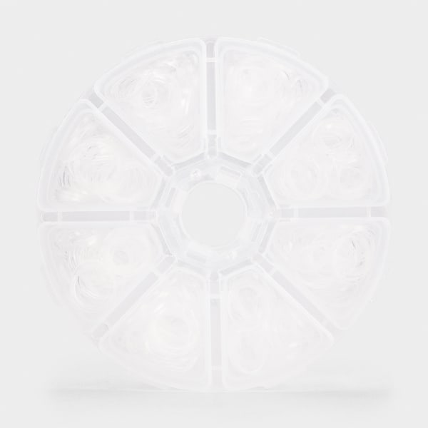 Silicone Hair Ties - Clear - Kmart Silicone Hair Ties - Clear - Kmart