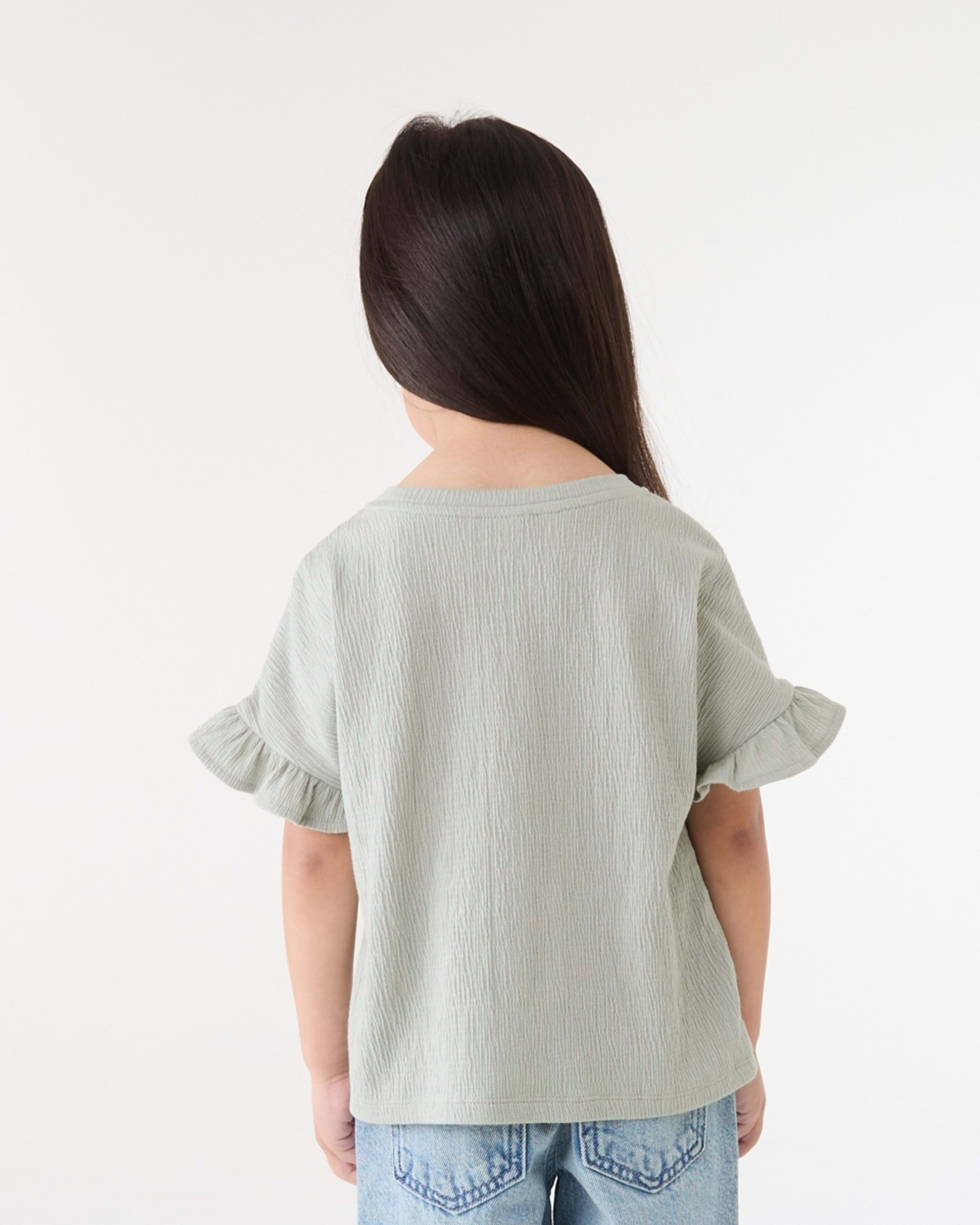 2 Short Sleeve Crinkle T-shirt AQUA GREY, 2 of 6
