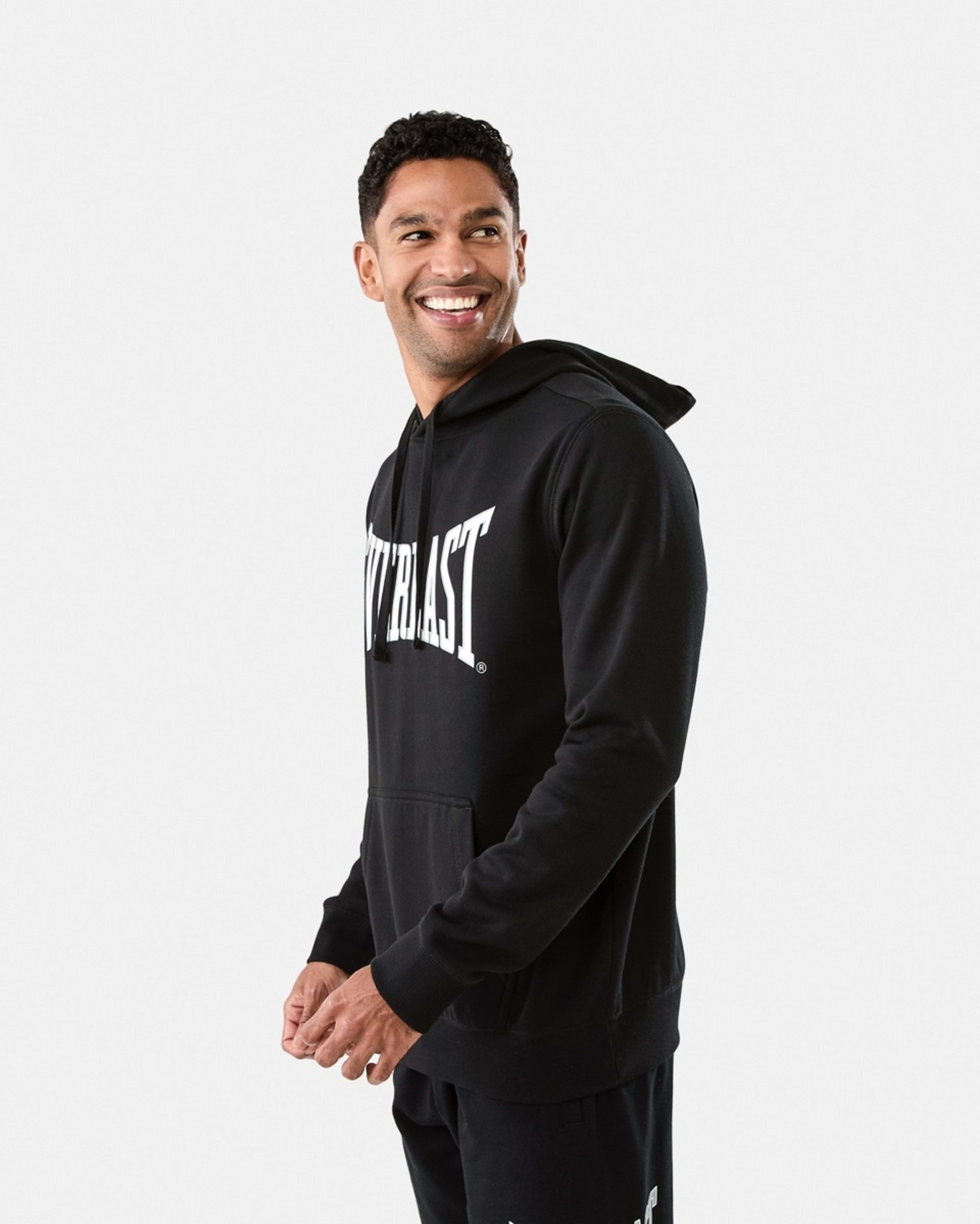 2 Everlast Mens Classic Sport Hoodie EVER CLASSIC BLACK, 2 of 7
