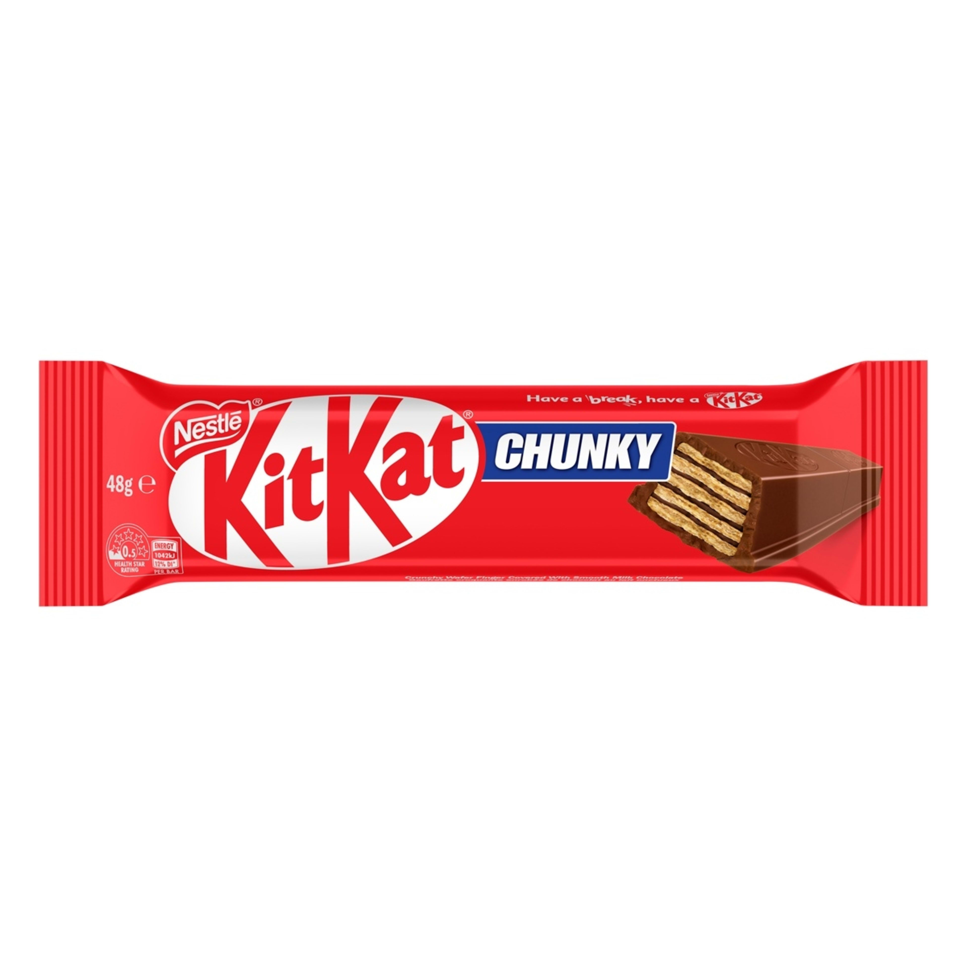 1 Nestle KitKat Chunky Chocolate Bar 48g