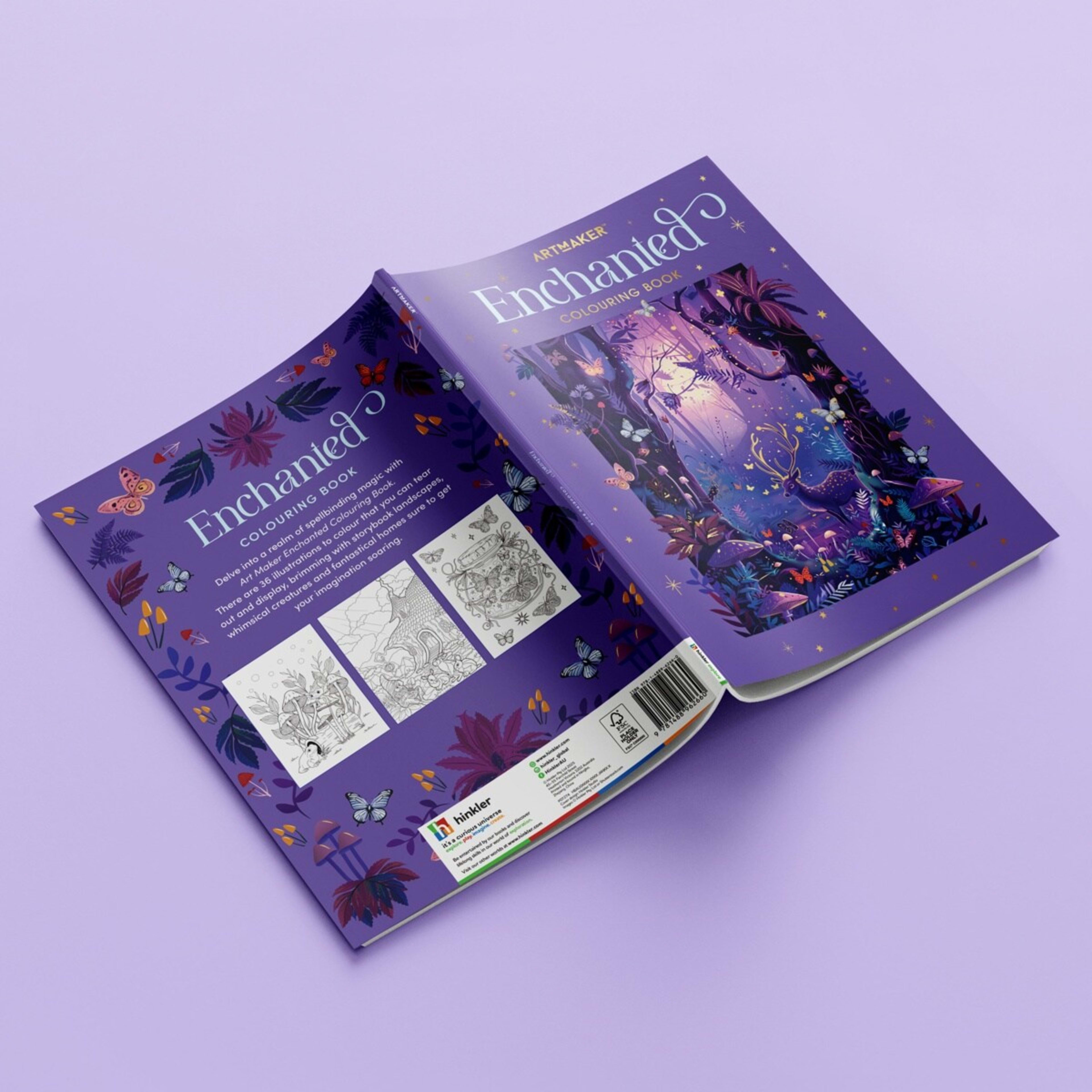 3 Art Maker Enchanted Colouring Book - Book, 3 of 5