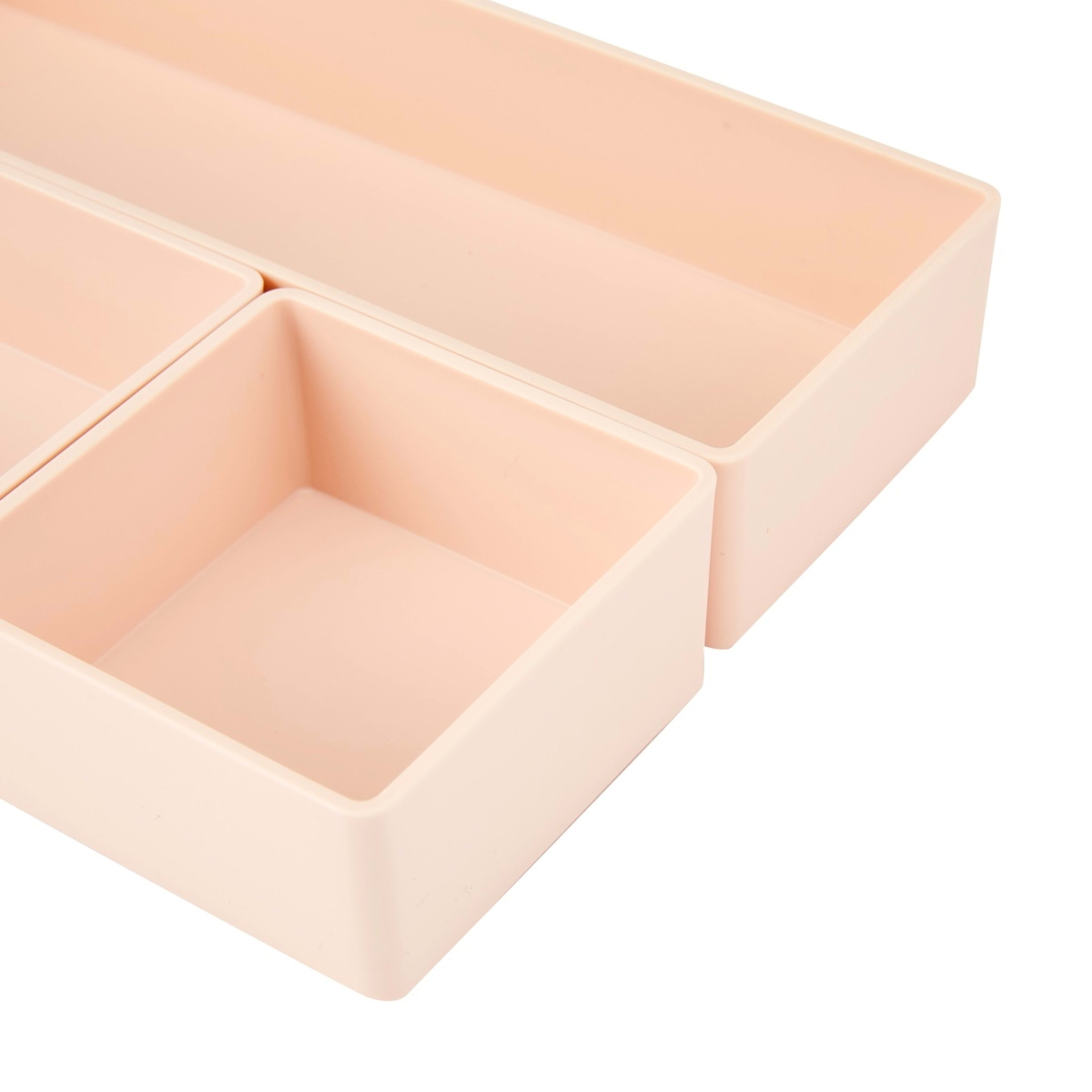 4 3 Piece Desk Storage Set - Blush, 4 of 7