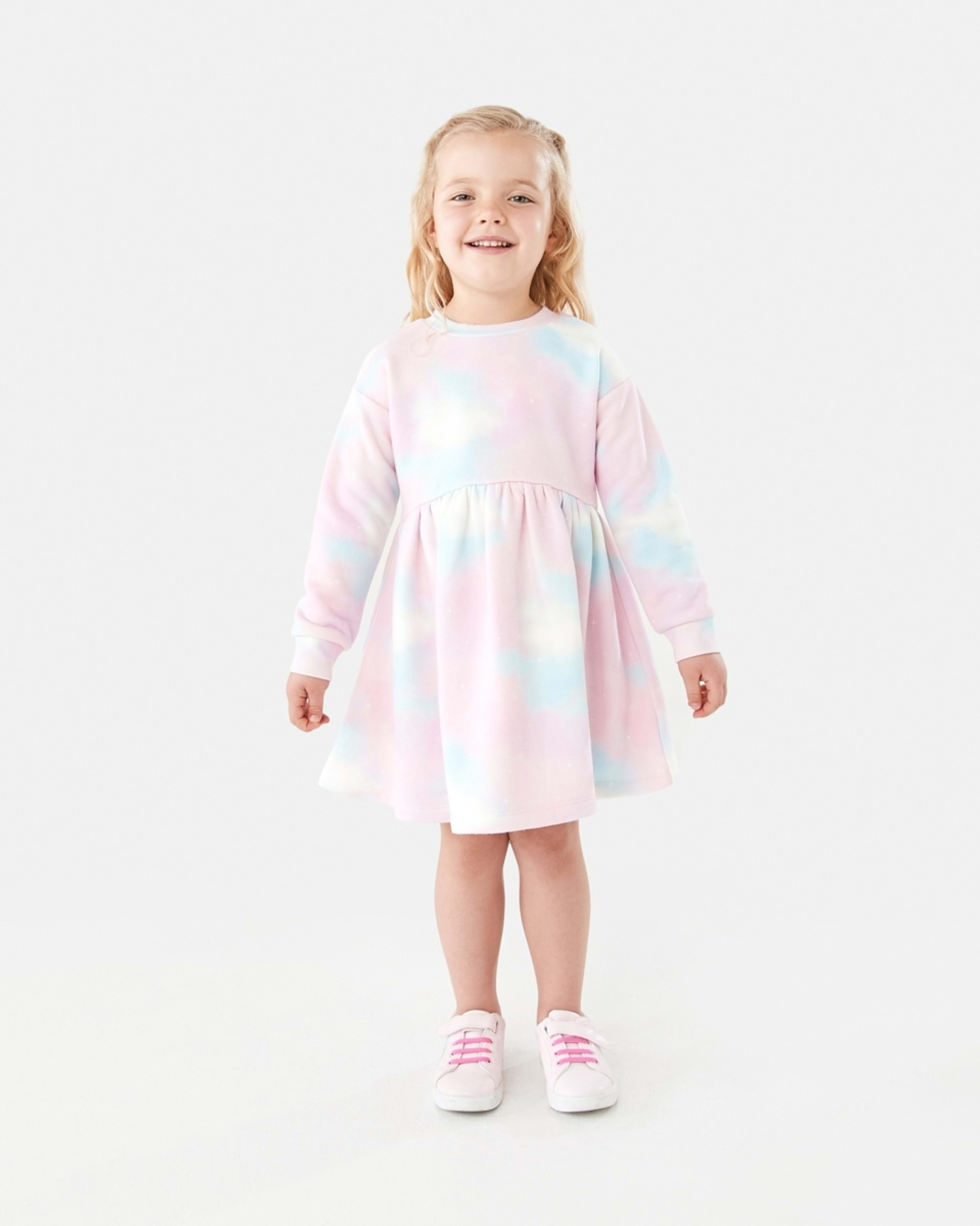 6 Printed Fleece Dress Galaxy, 6 of 9