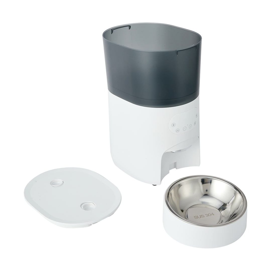 Automated 5L Pet Feeder White and Grey Kmart NZ