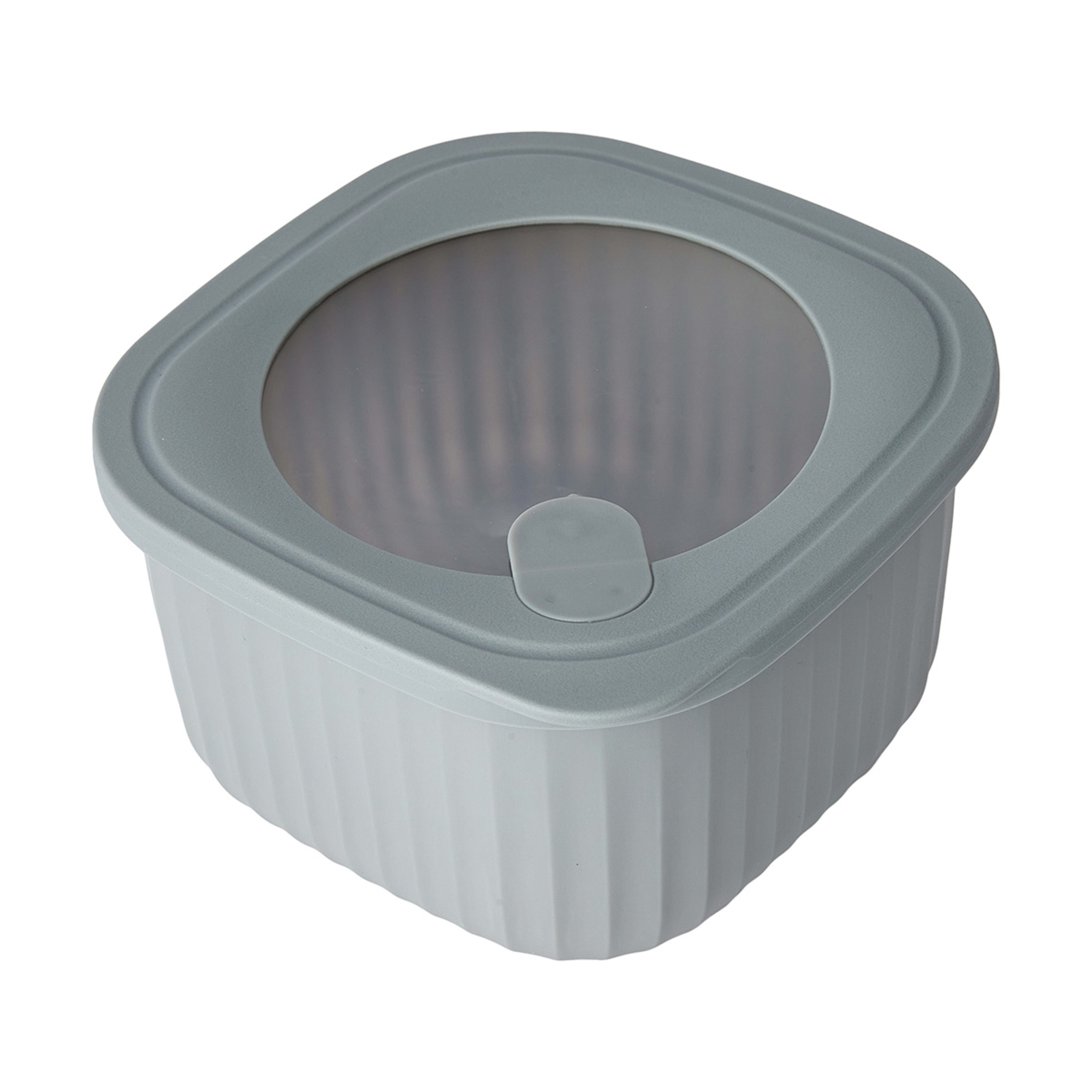 8 4 Piece Square Nested Food Storage Set - Grey, 8 of 10