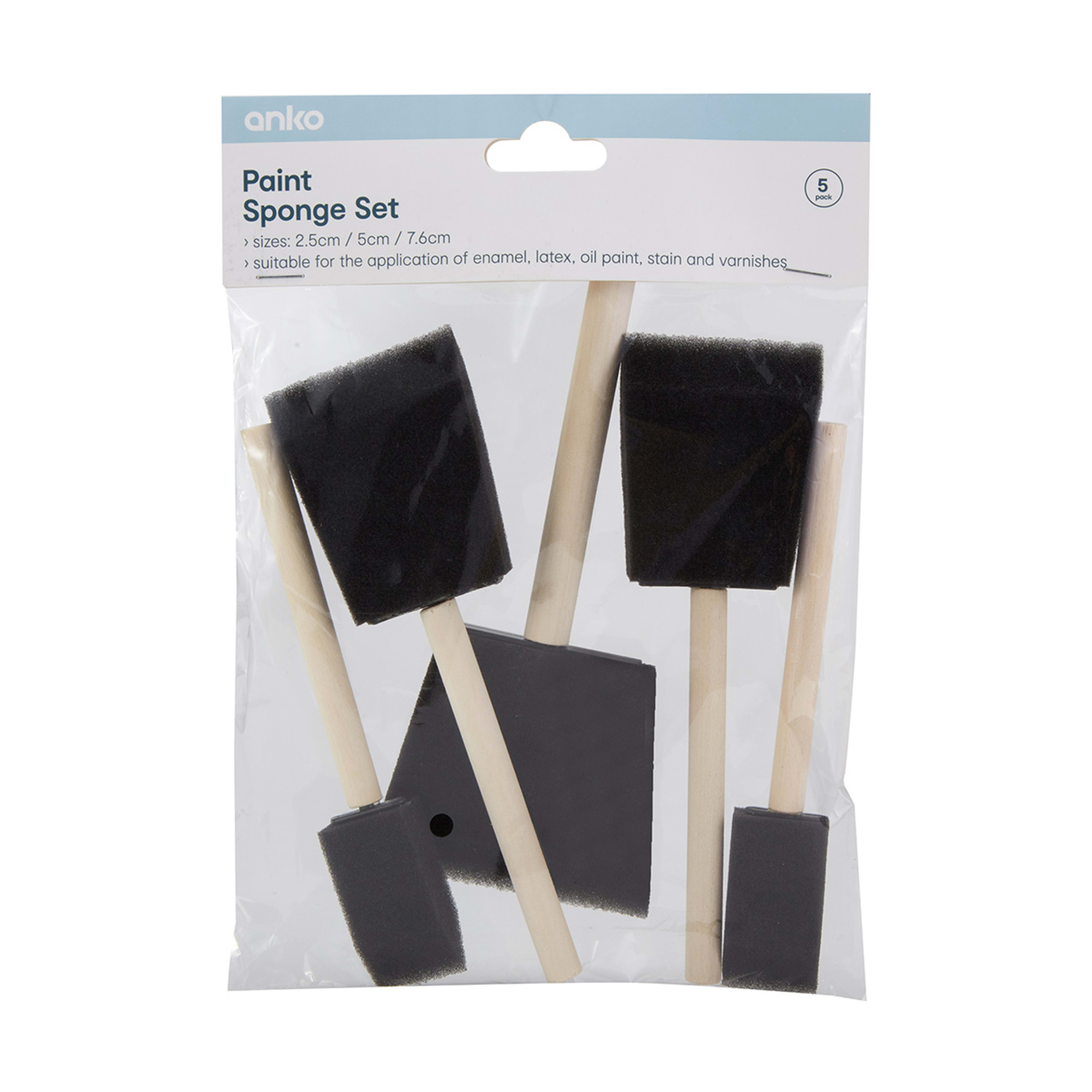 5 Pack Paint Sponge Set Kmart
