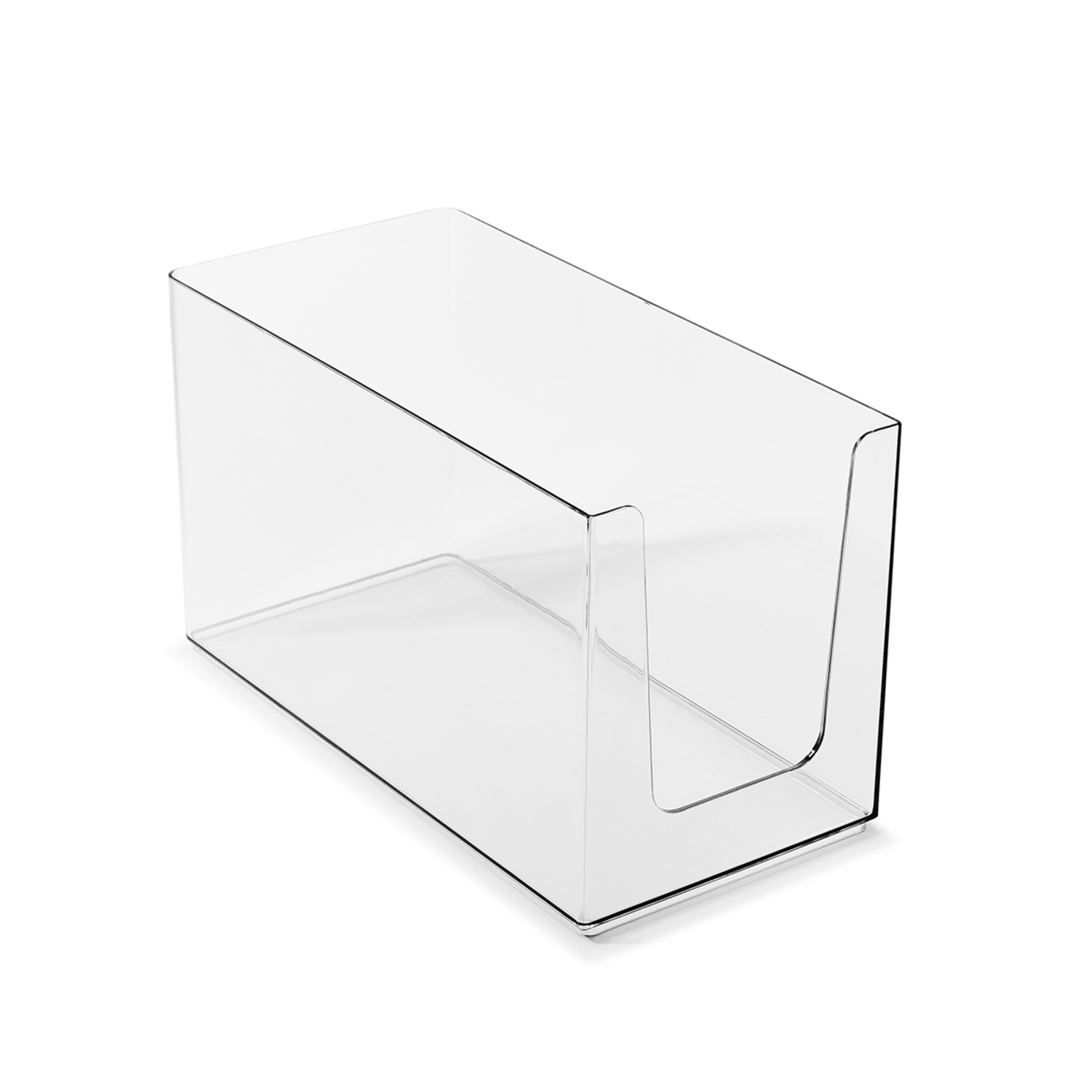 10L Clear Narrow Open Front Bin Kmart