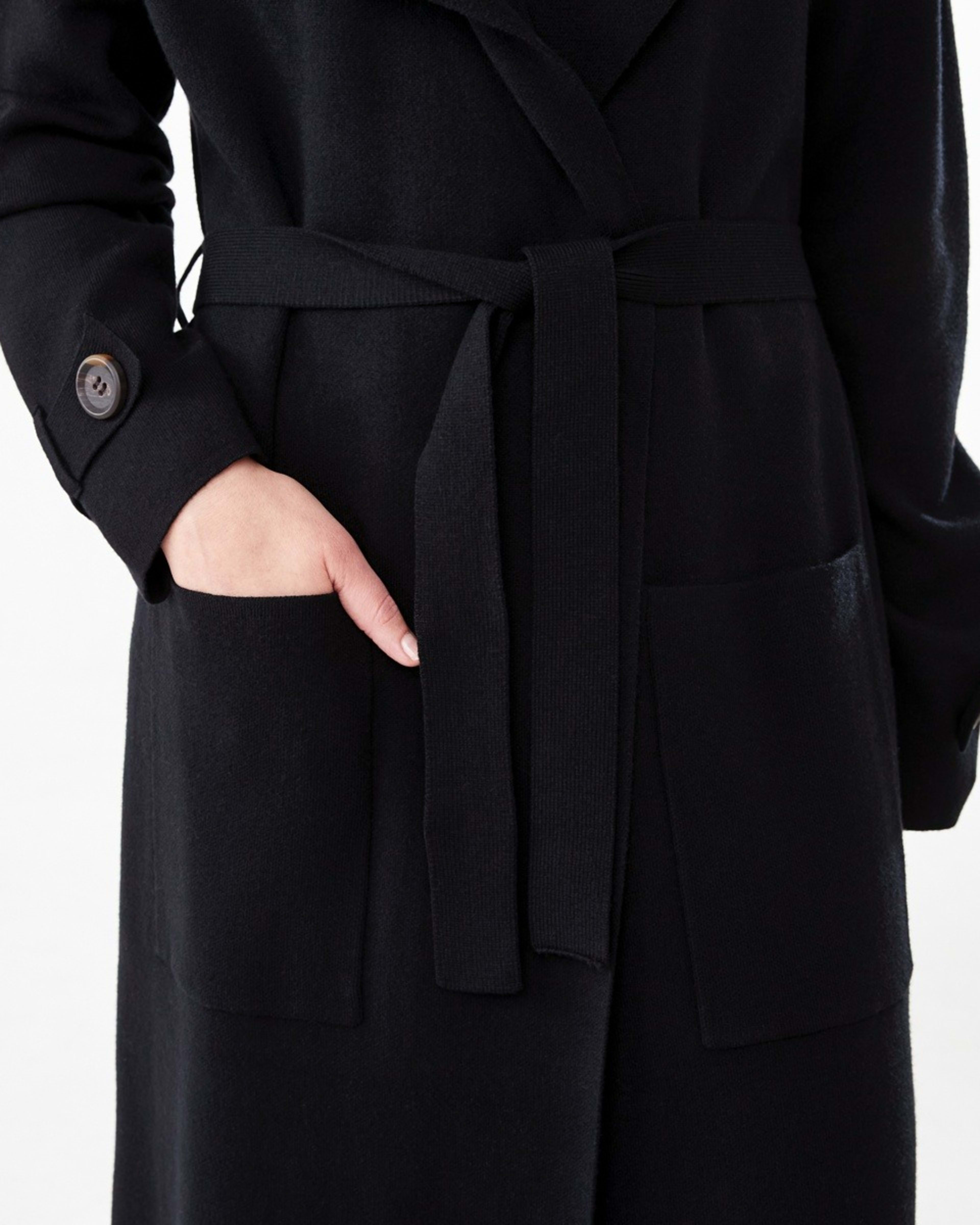 8 Trench Coatigan Black, 8 of 8