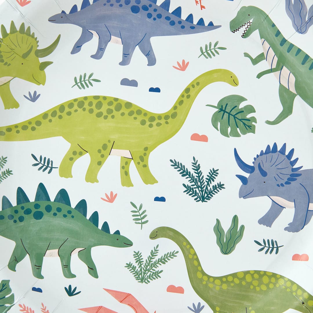 16 Pack Dino Paper Plates - Kmart NZ