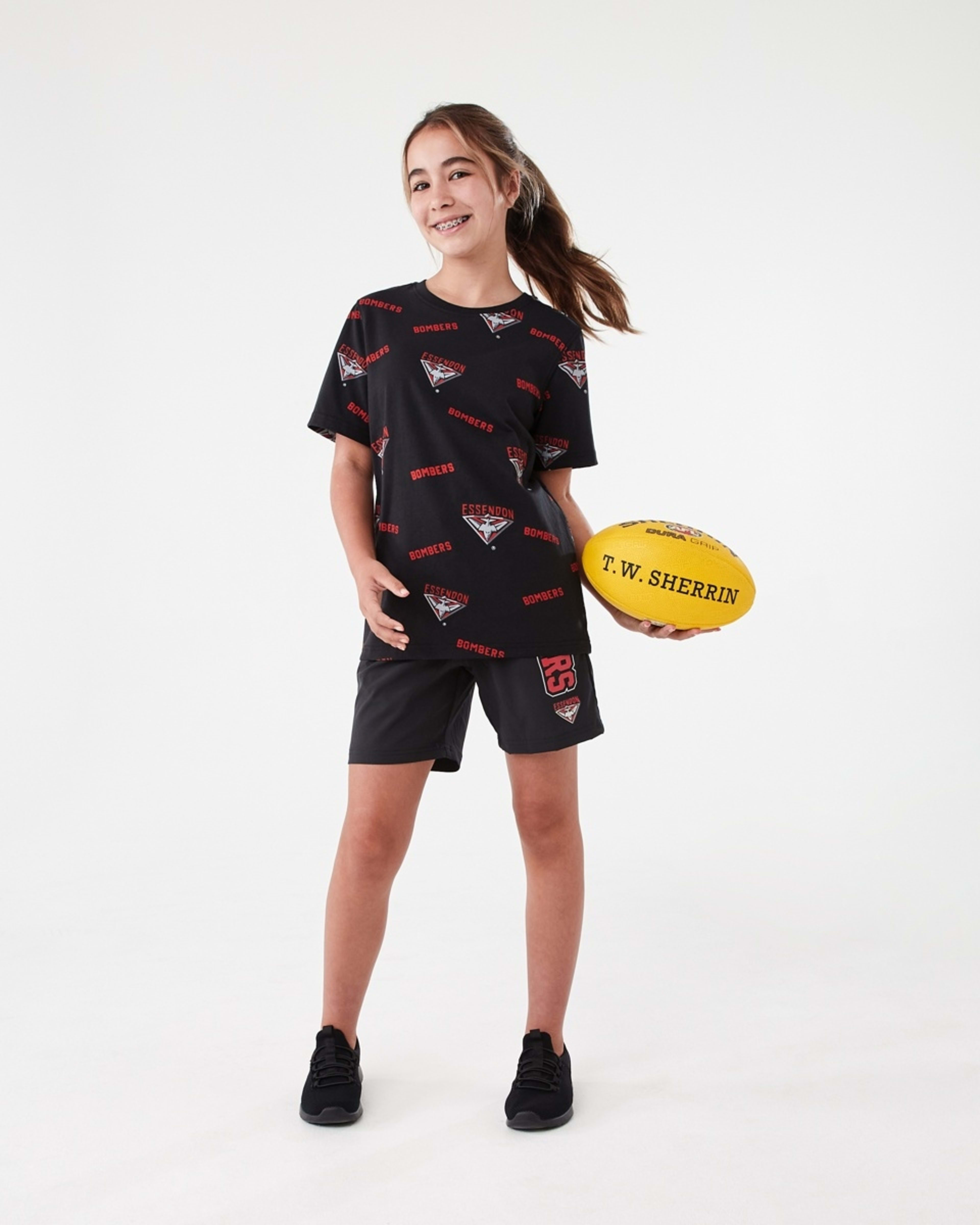 8 Official AFL Kids All Over Print T-shirt Essendon, 8 of 10