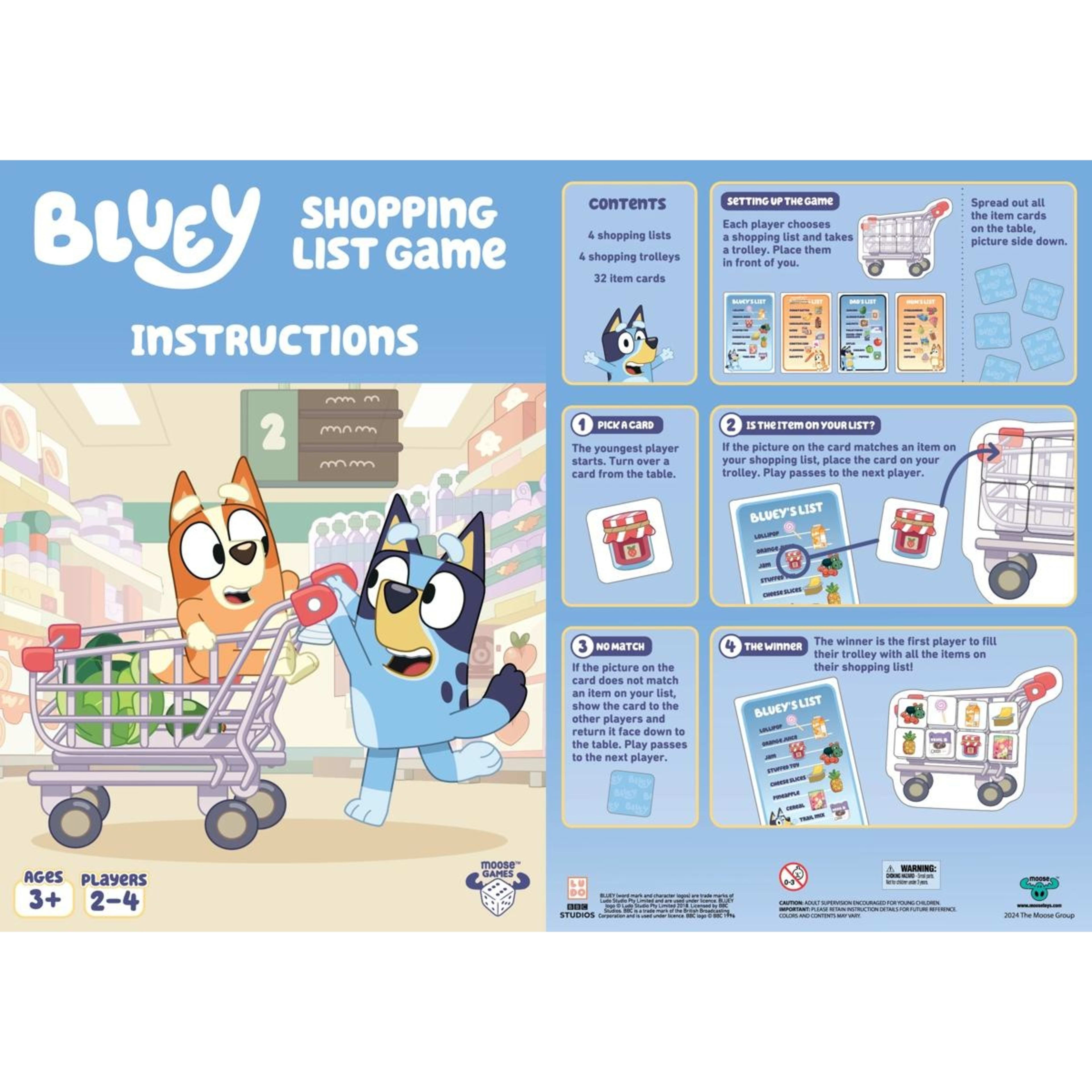 7 Orchard Toys Bluey Shopping List Fun Memory Game, 7 of 10