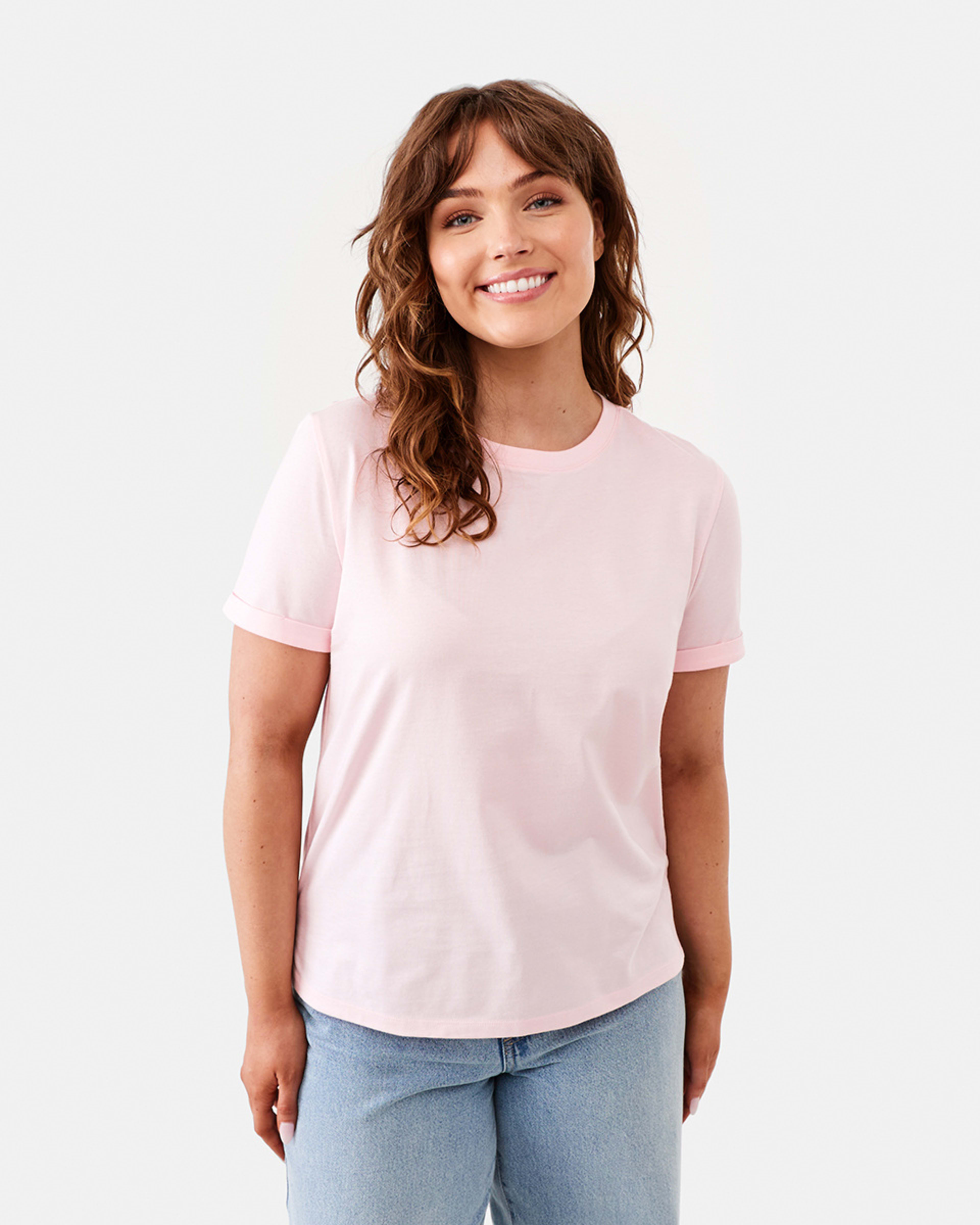 1 Short Sleeve Australian Cotton T-shirt Blsin Pink, 1 of 6
