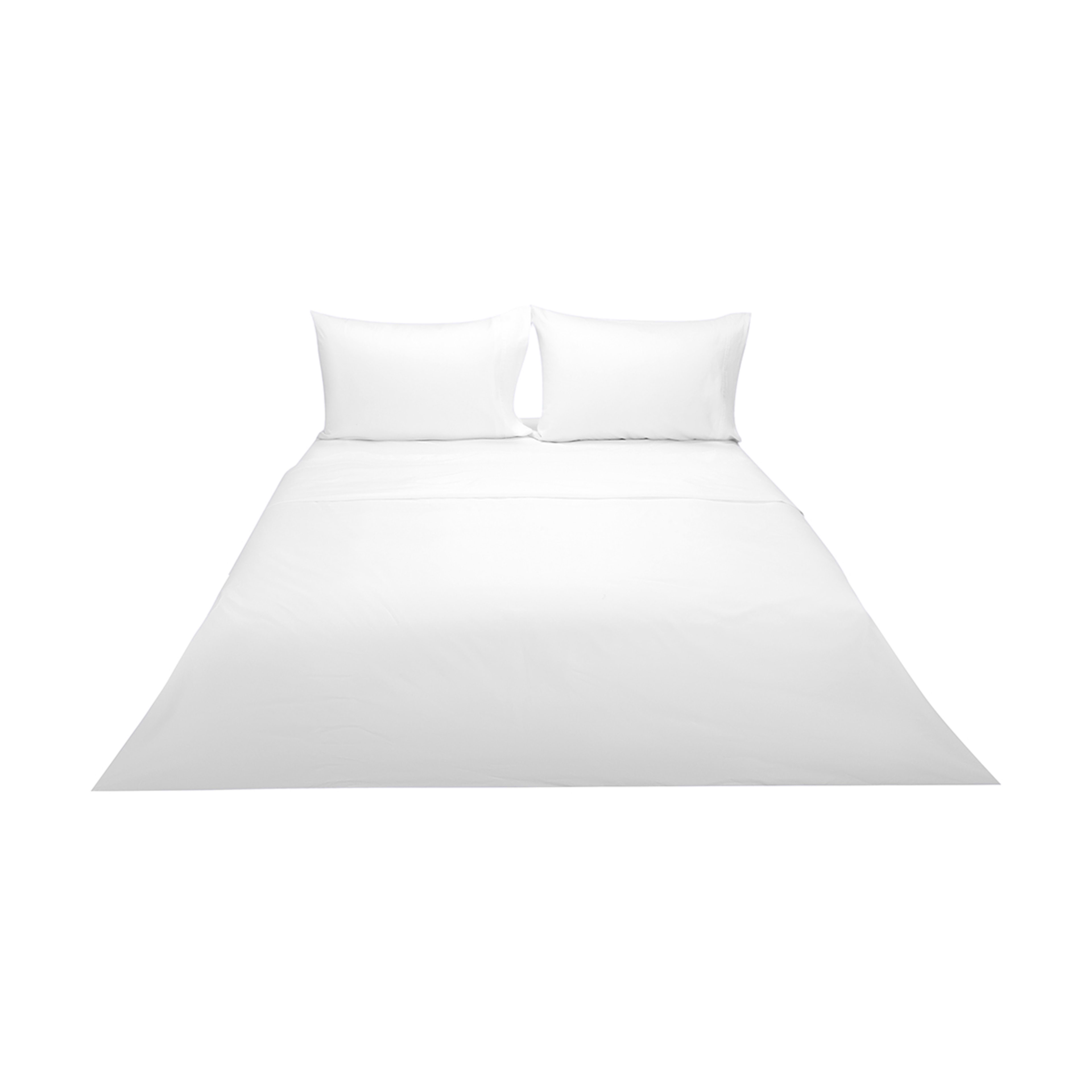 500 Thread Count Australian Grown Cotton Sheet Set - Double Bed, White ...