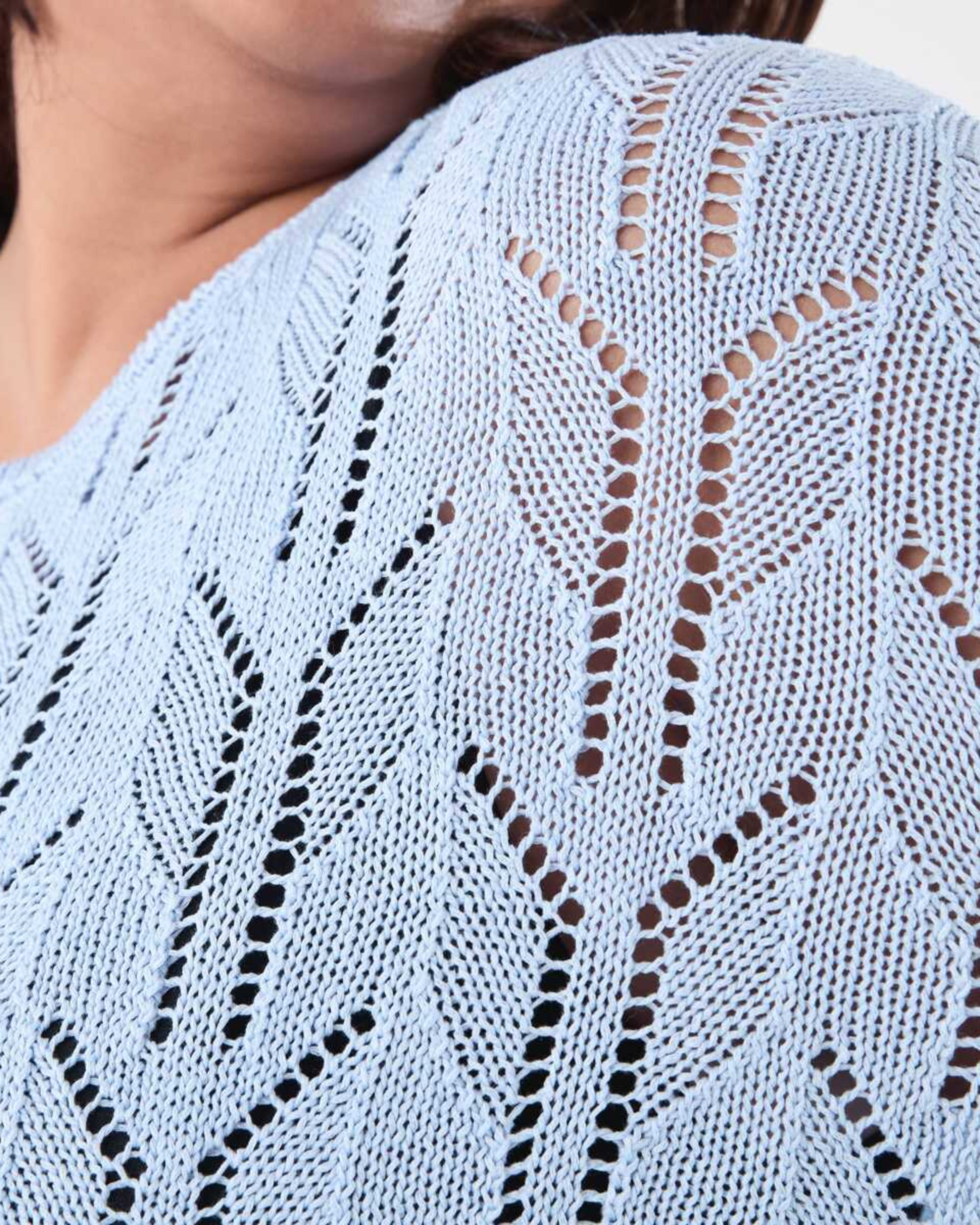 5 Curve Crochet Batwing Jumper BRUNI BLUE, 5 of 5