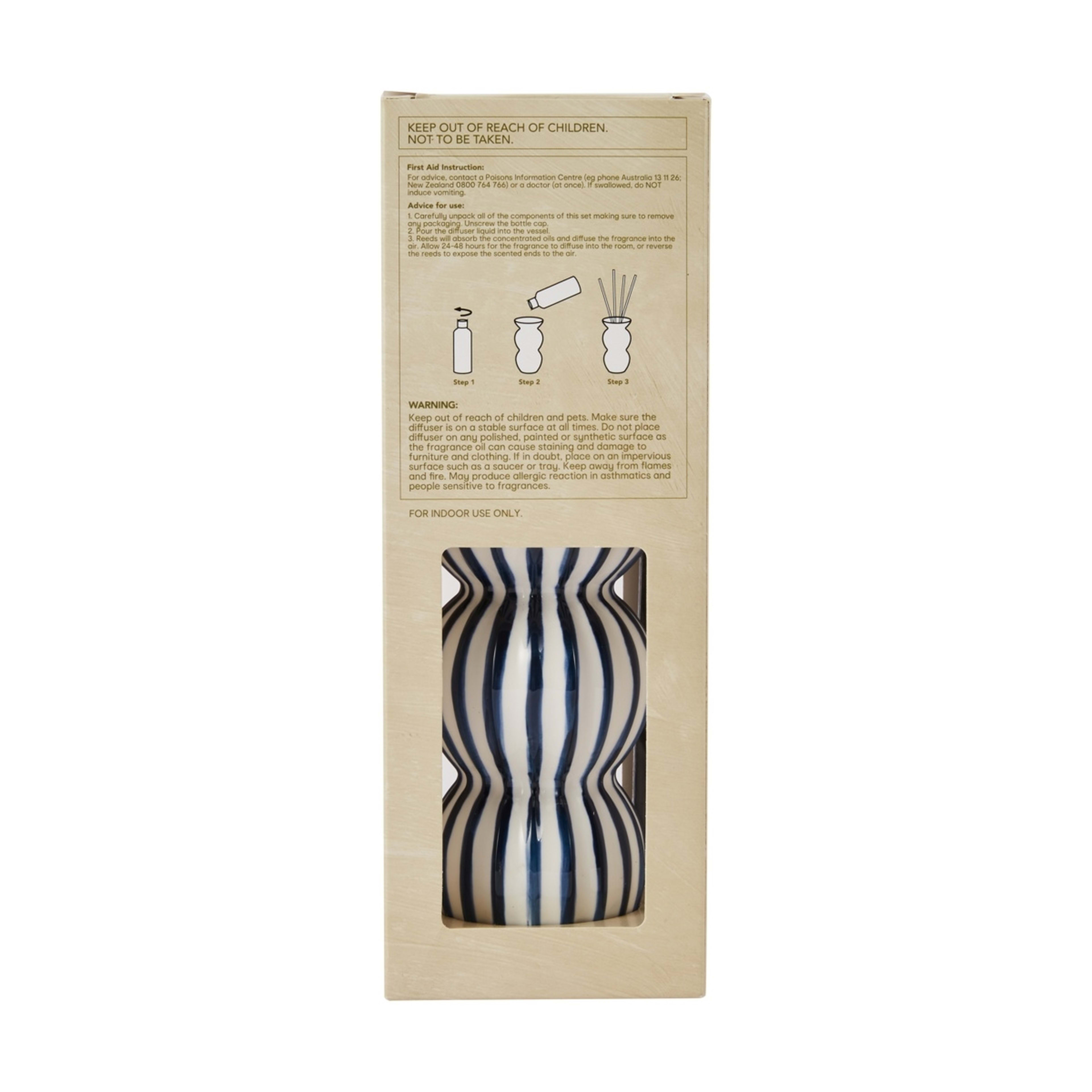 6 Stripe Ceramic Reed Diffuser 150ml, 6 of 6