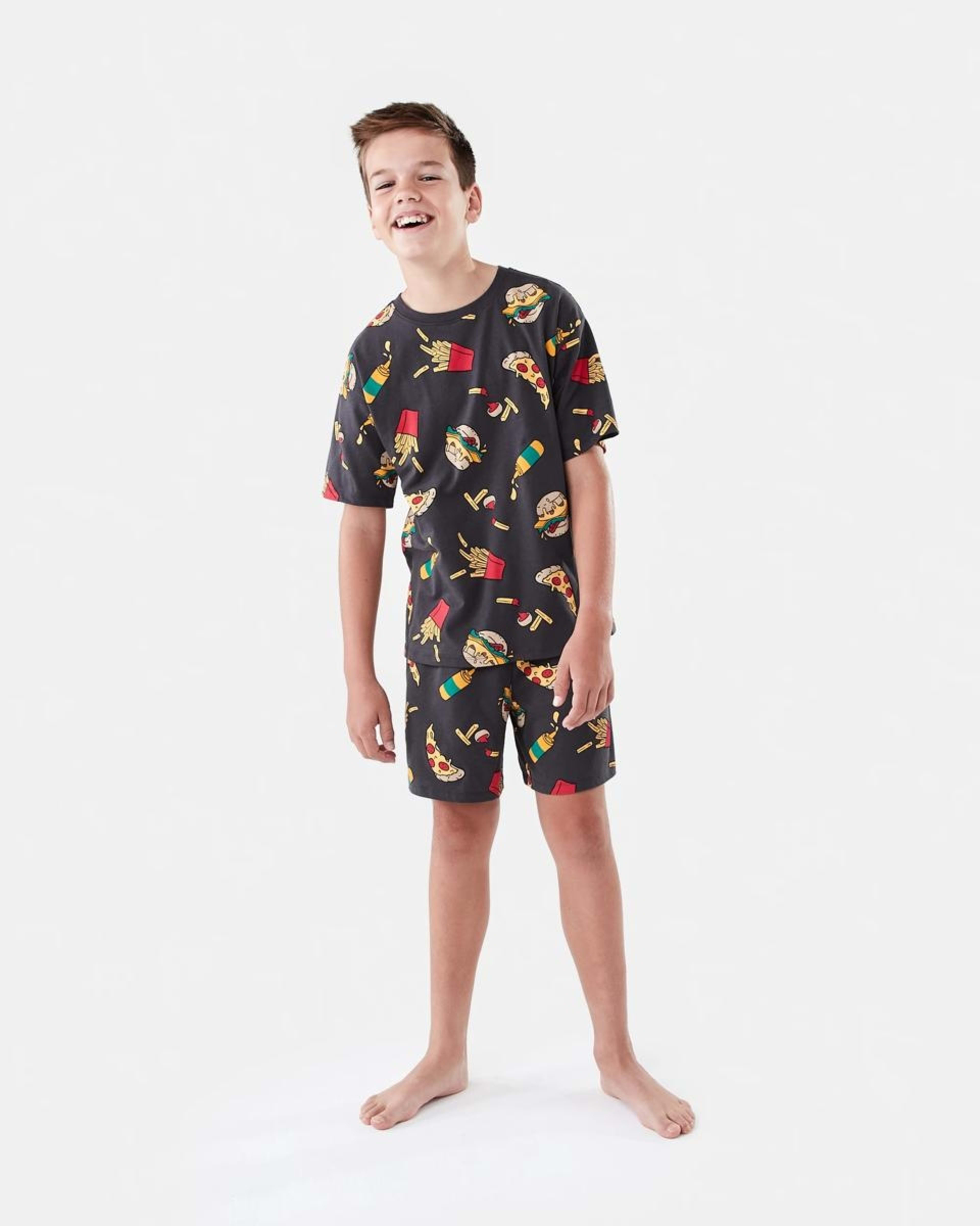 1 Short Sleeve Jersey Pyjama Set FAST FOOD, 1 of 6