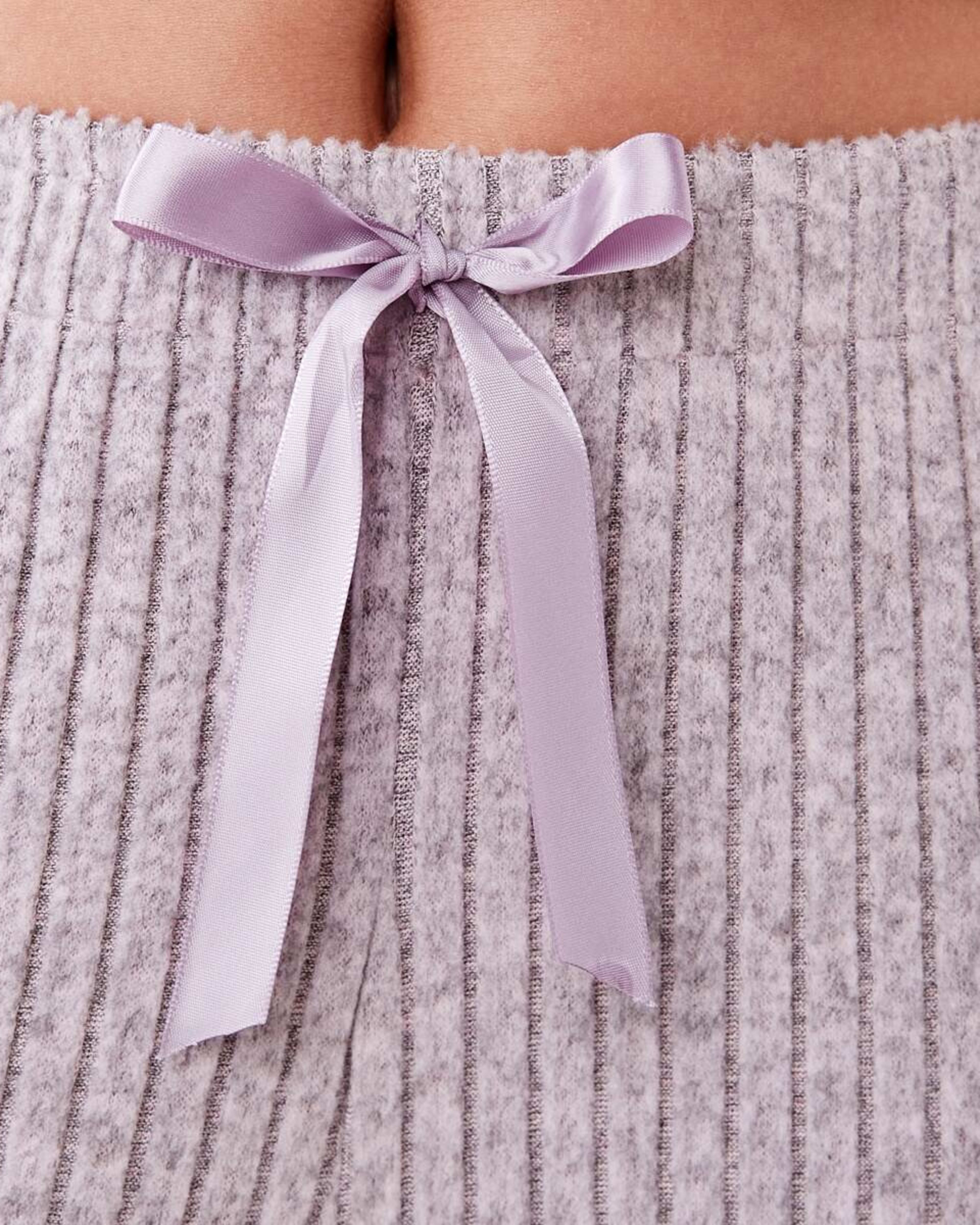 4 Brushed Rib Lounge Pants Plum Mrle, 4 of 5