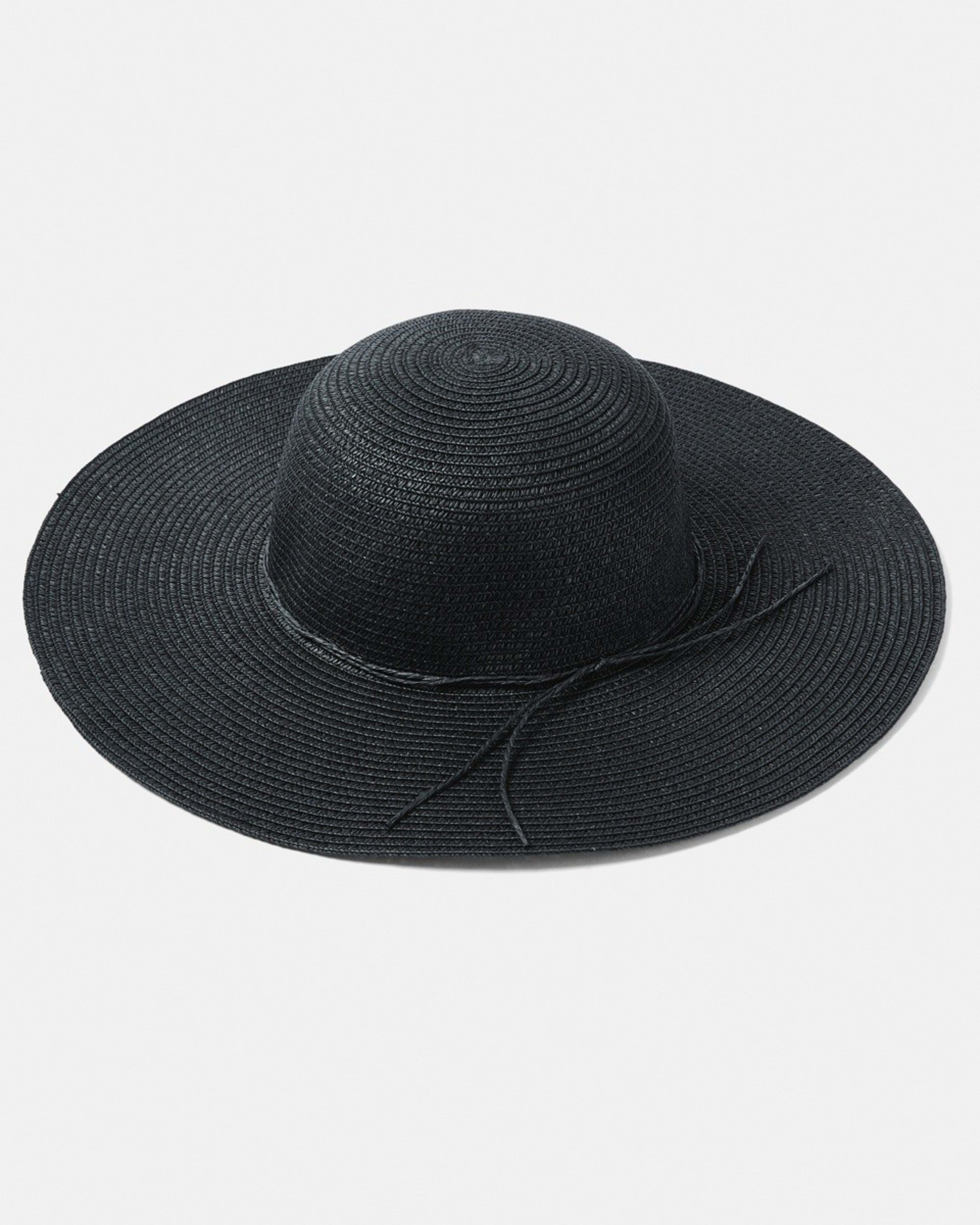 1 Basic Wide Brim Hat BLACK